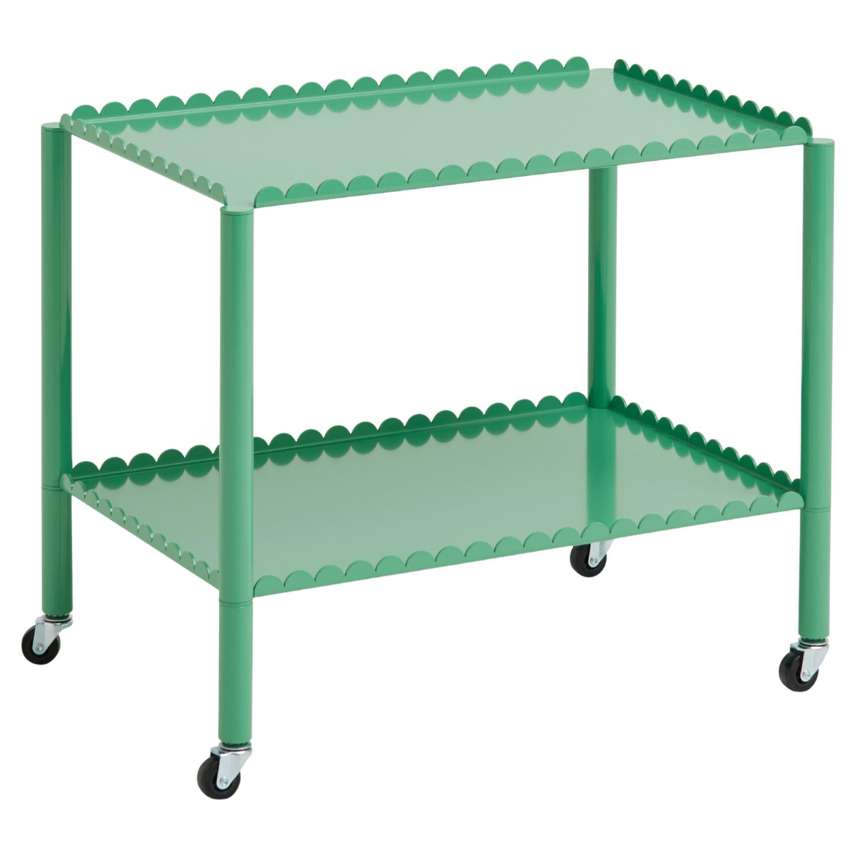 Arcs Trolley, Low in Soft Jade, by Muller Van Severen for Hay