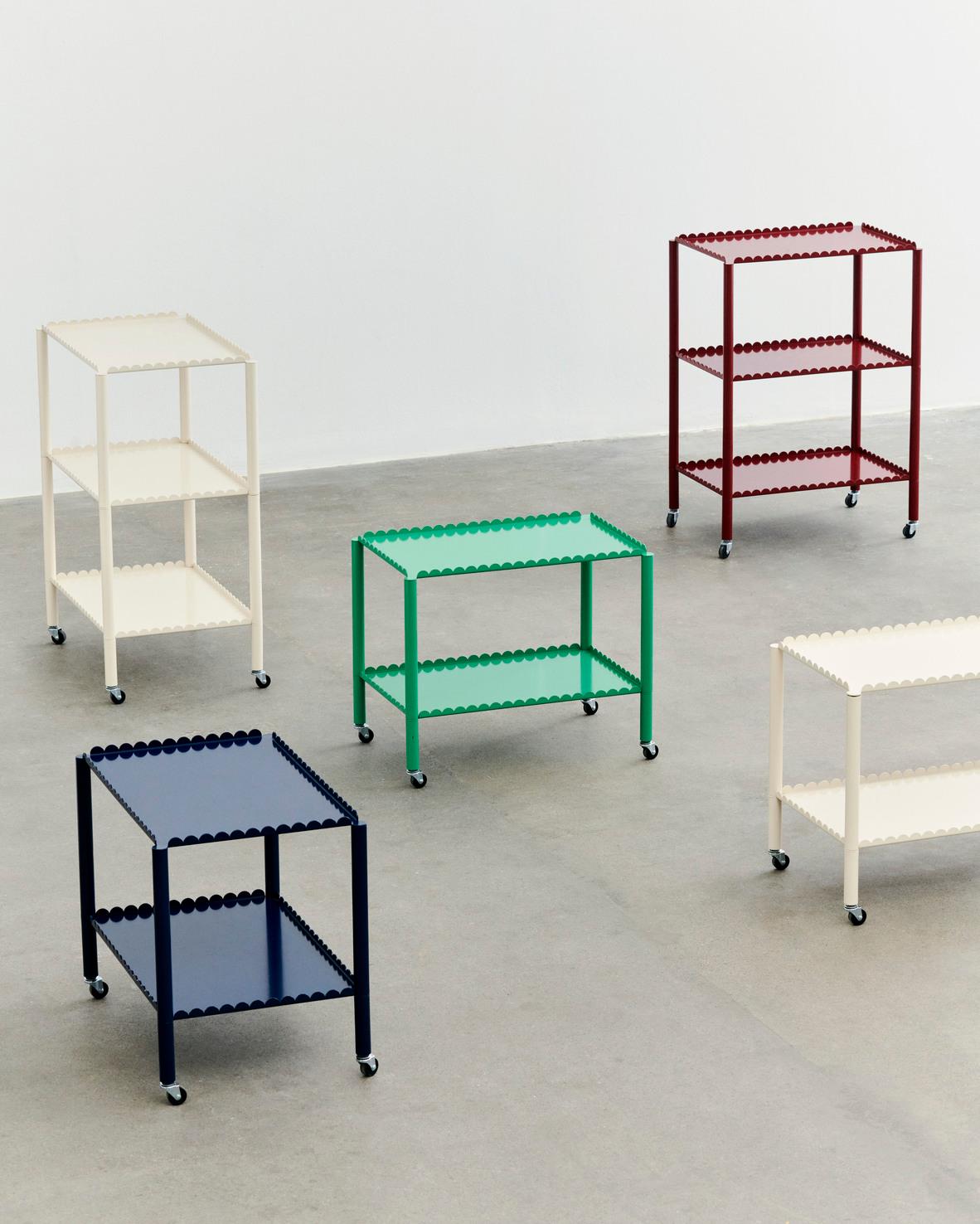 Carrito Arcs, Bajo en Azul Acero, de Muller Van Severen para Hay en venta 2