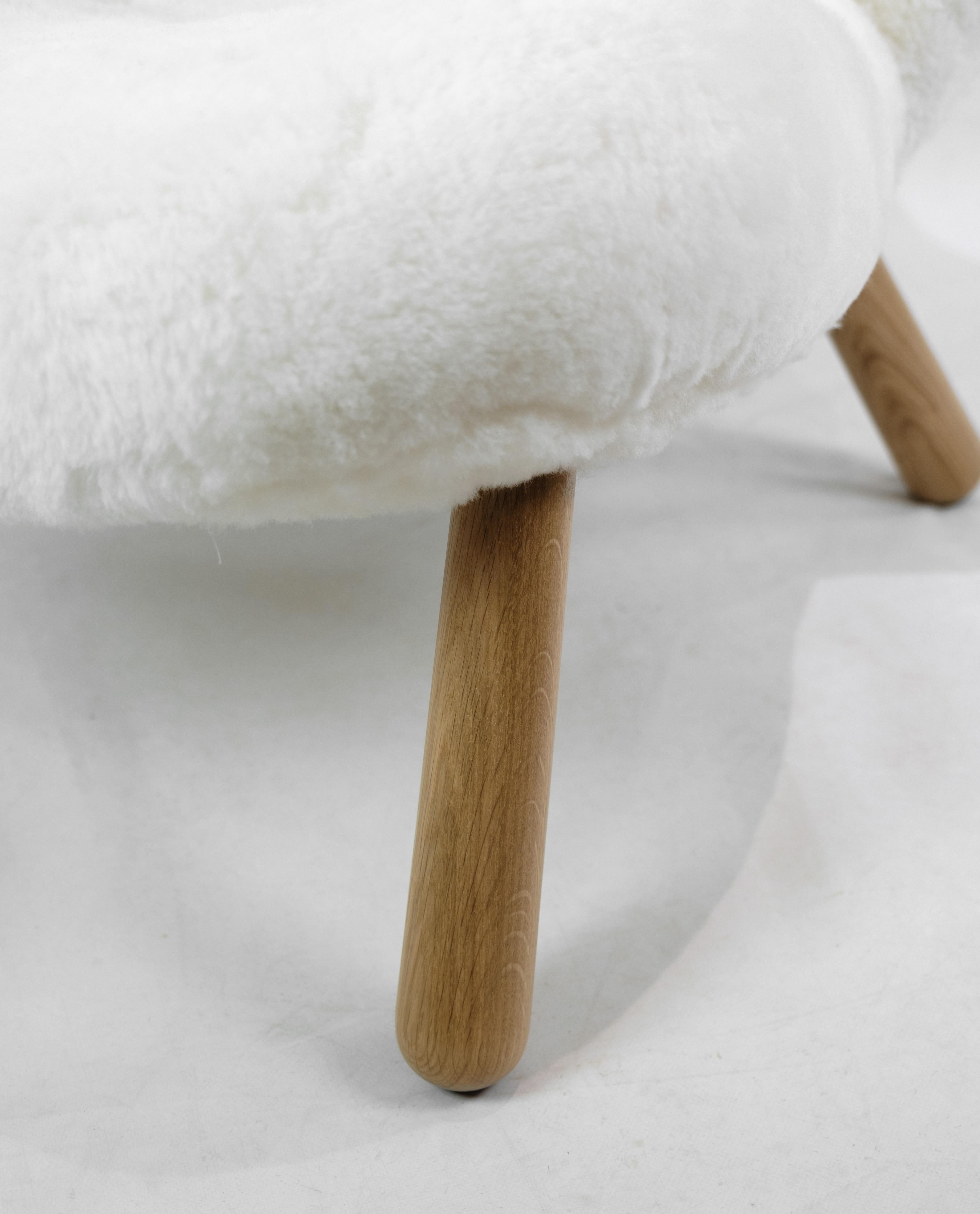 Arctander Stuhl Loungesessel von Philip Arctander aus Schafsleder aus den 1960er Jahren (Dänisch) im Angebot