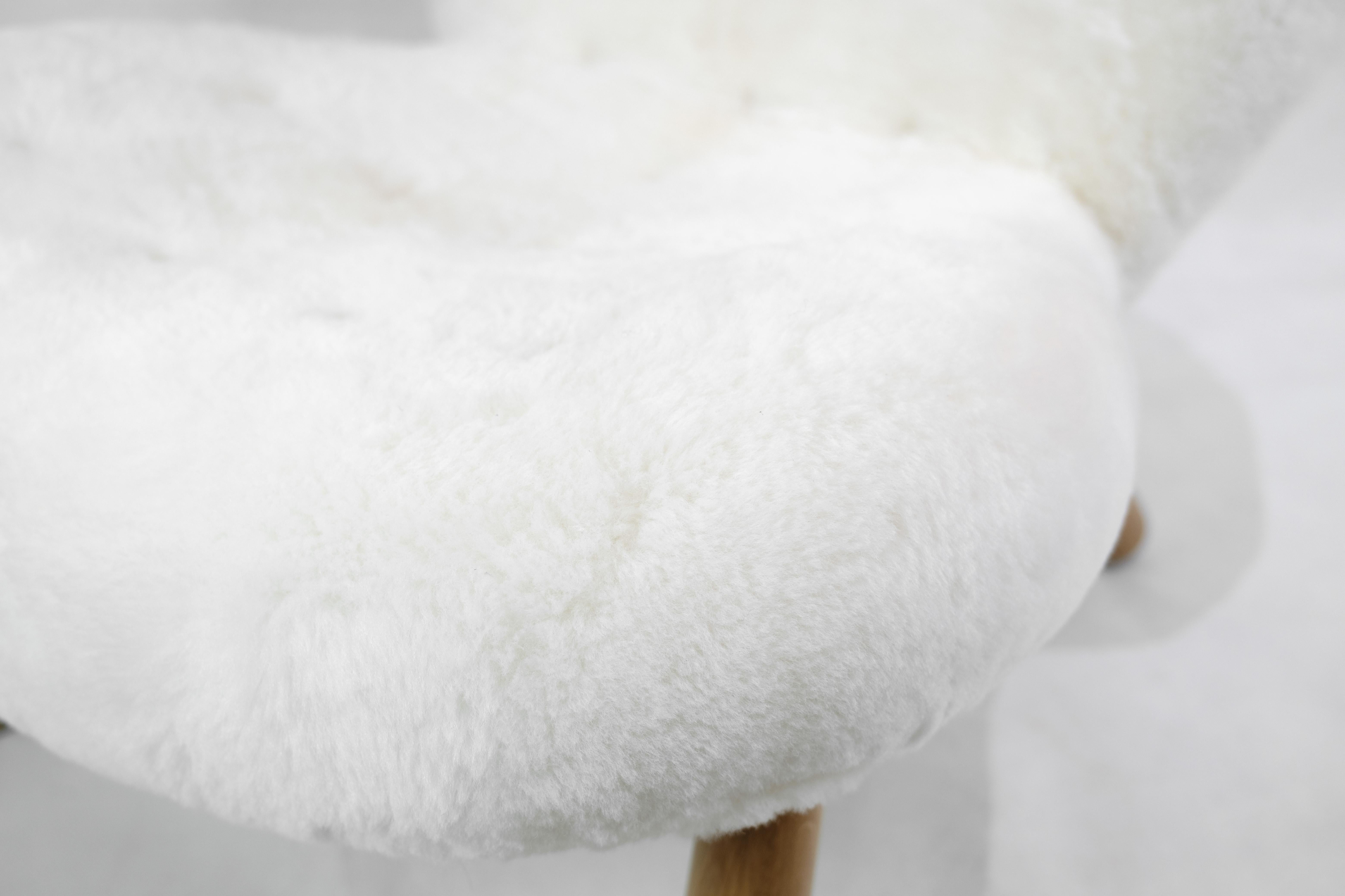 Fauteuil de salon Arctander de Philip Arctander fabriqué en peau de mouton des années 1960 Excellent état - En vente à Lejre, DK