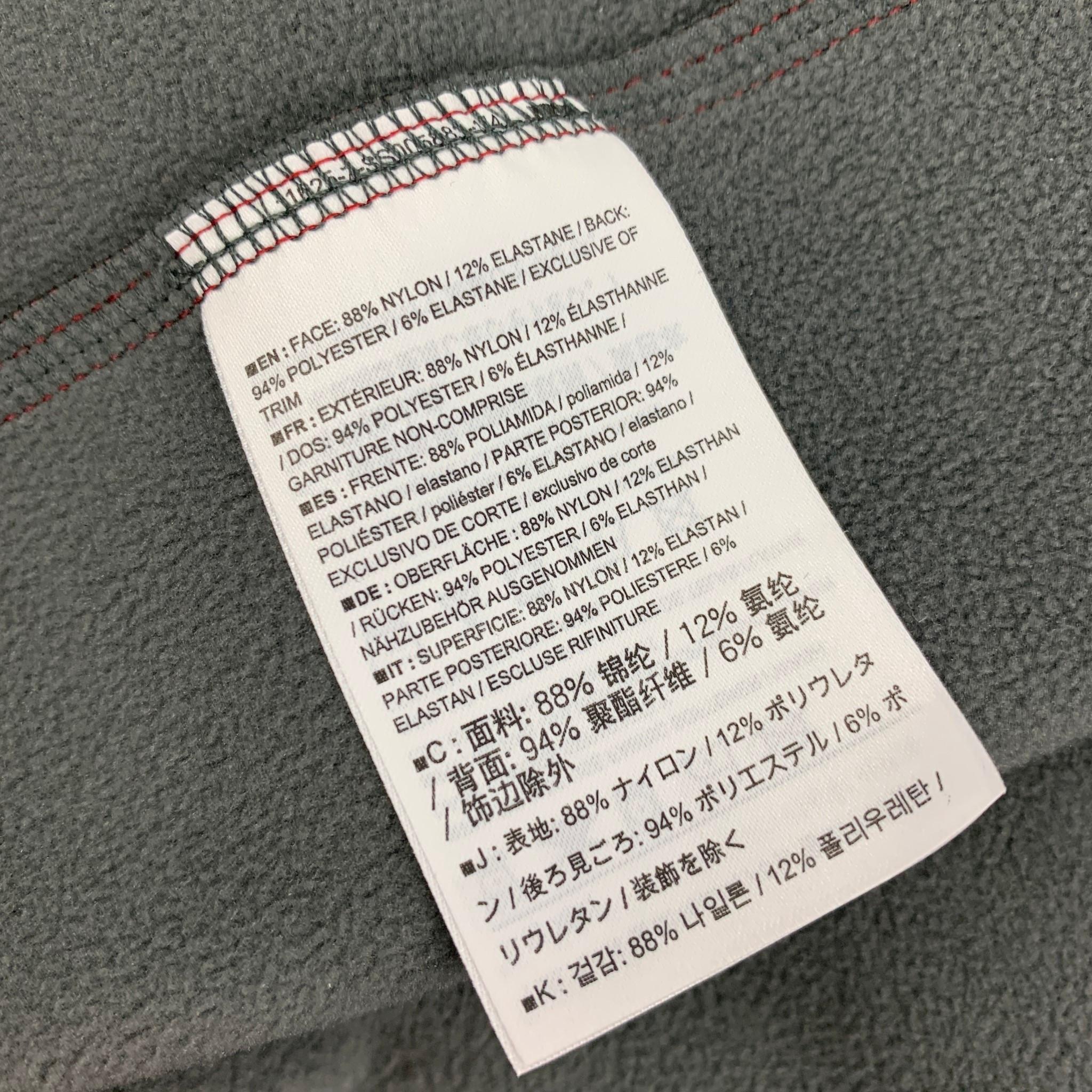 Men's ARCTERYX Size L Red Grey Nylon Blend Hoodie Jacket