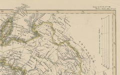 Arctic Polar Map – Greenland, North Pole & Russian Empire Regions, 1857
