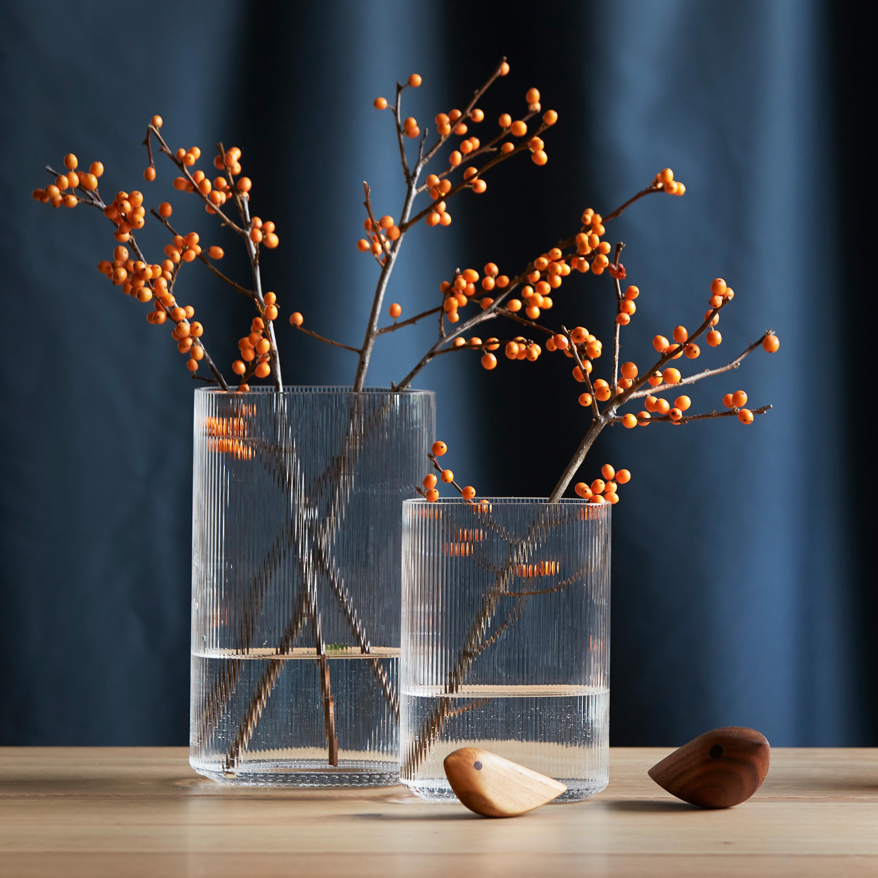 Scandinavian Modern Arctic Small Blown Glass Vase by Gunnar Cyrén for Warm Nordic