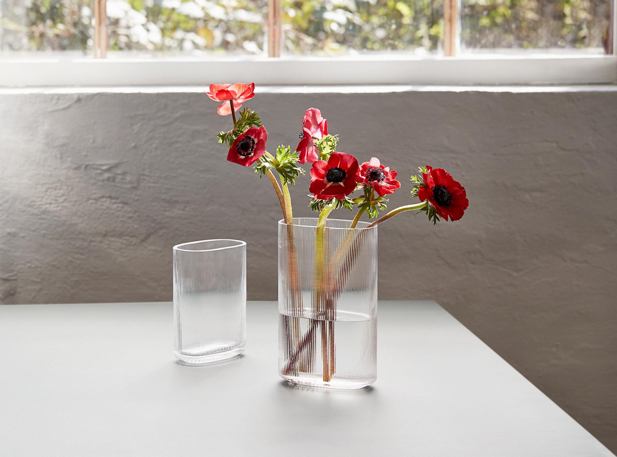Hand-Crafted Arctic Small Blown Glass Vase by Gunnar Cyrén for Warm Nordic