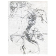 Arcturus Hand-Knotted Silk Rug, 9' x 12', Modern Abstract Design