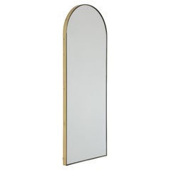 Arcus Arch shaped Art Deco Elegant Mirror with Brass Frame, Small