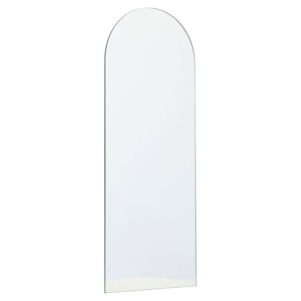 Arcus Arched Minimalist Frameless Mirror with Floating Effect, Large ...