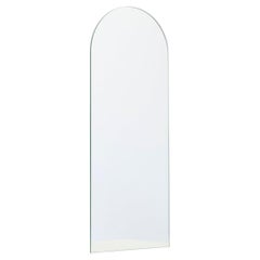Arcus Arched Modern Frameless Mirror with Floating Effect, Medium