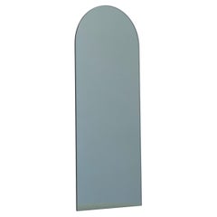 Arcus Black Tinted Arched Contemporary Mirror, Small