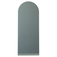 Arcus Black Tinted Arched Minimalist Frameless Mirror, Customisable, Medium