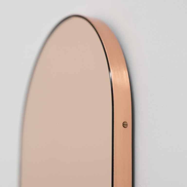 Arcus Arch shaped Rose Gold Contemporary Mirror with a Copper Frame, Medium  For Sale at 1stDibs | modern by jt rose mirror, modern by jt rose oval  mirror, modern by jtrose mirror