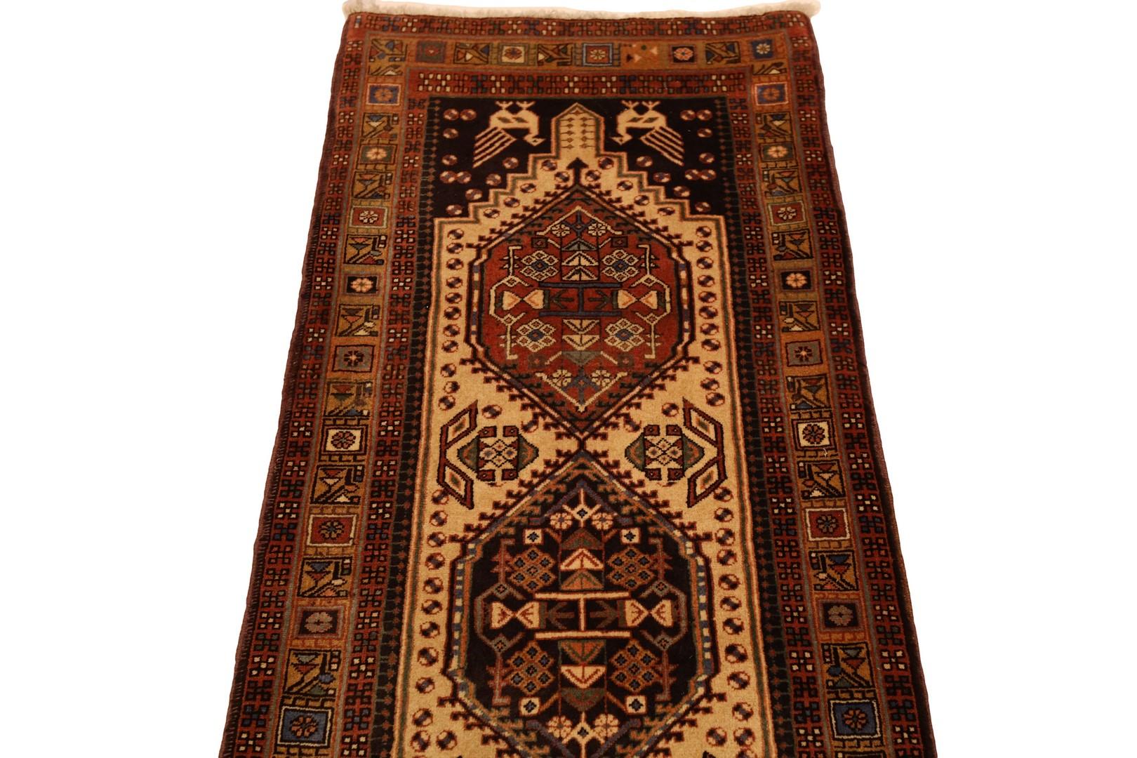 20th Century Ardabil Vintage Runner, Twin-Pair  For Sale