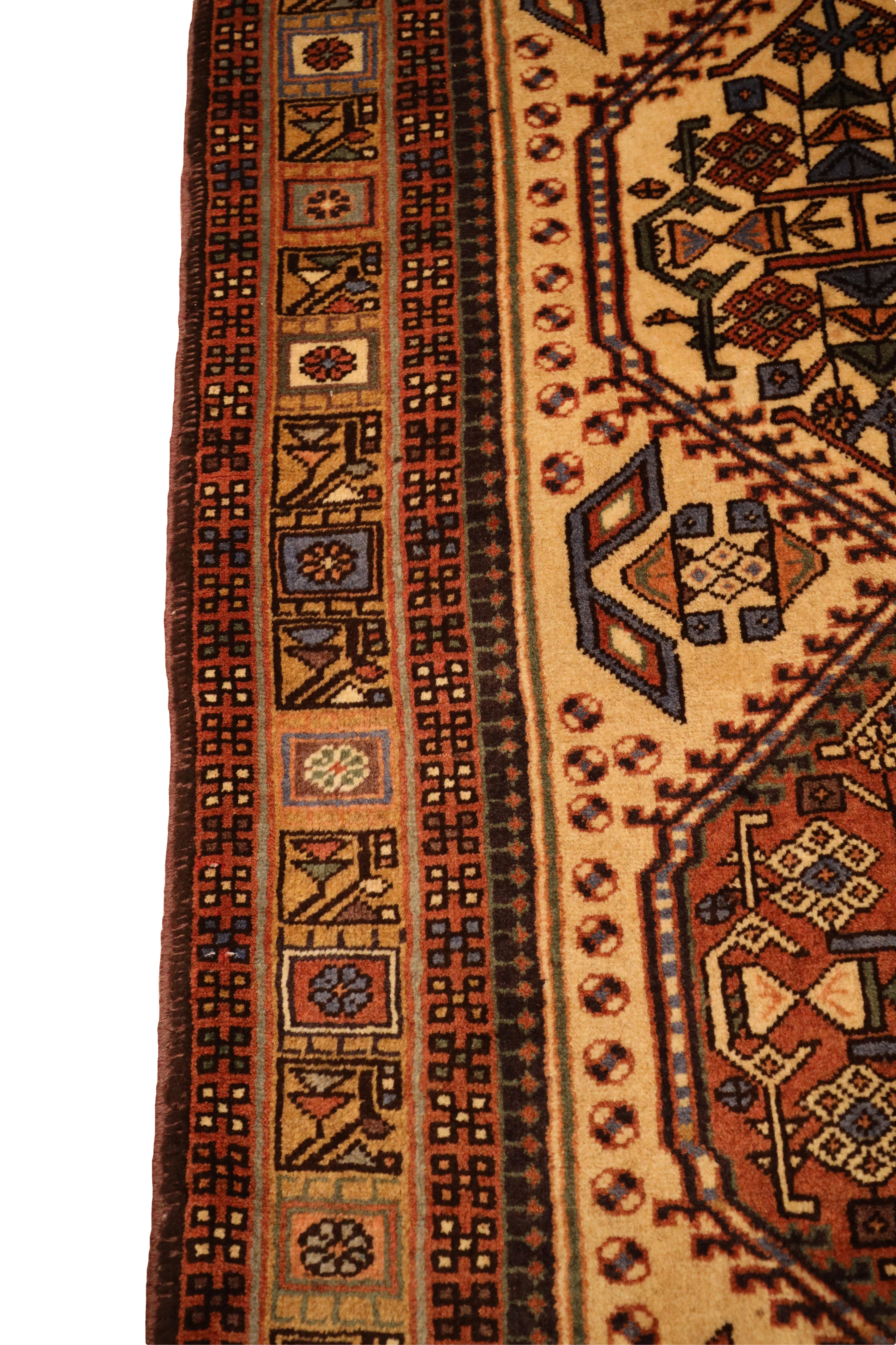 Ardabil Vintage-Läufer, Twin-Pair - 2'7