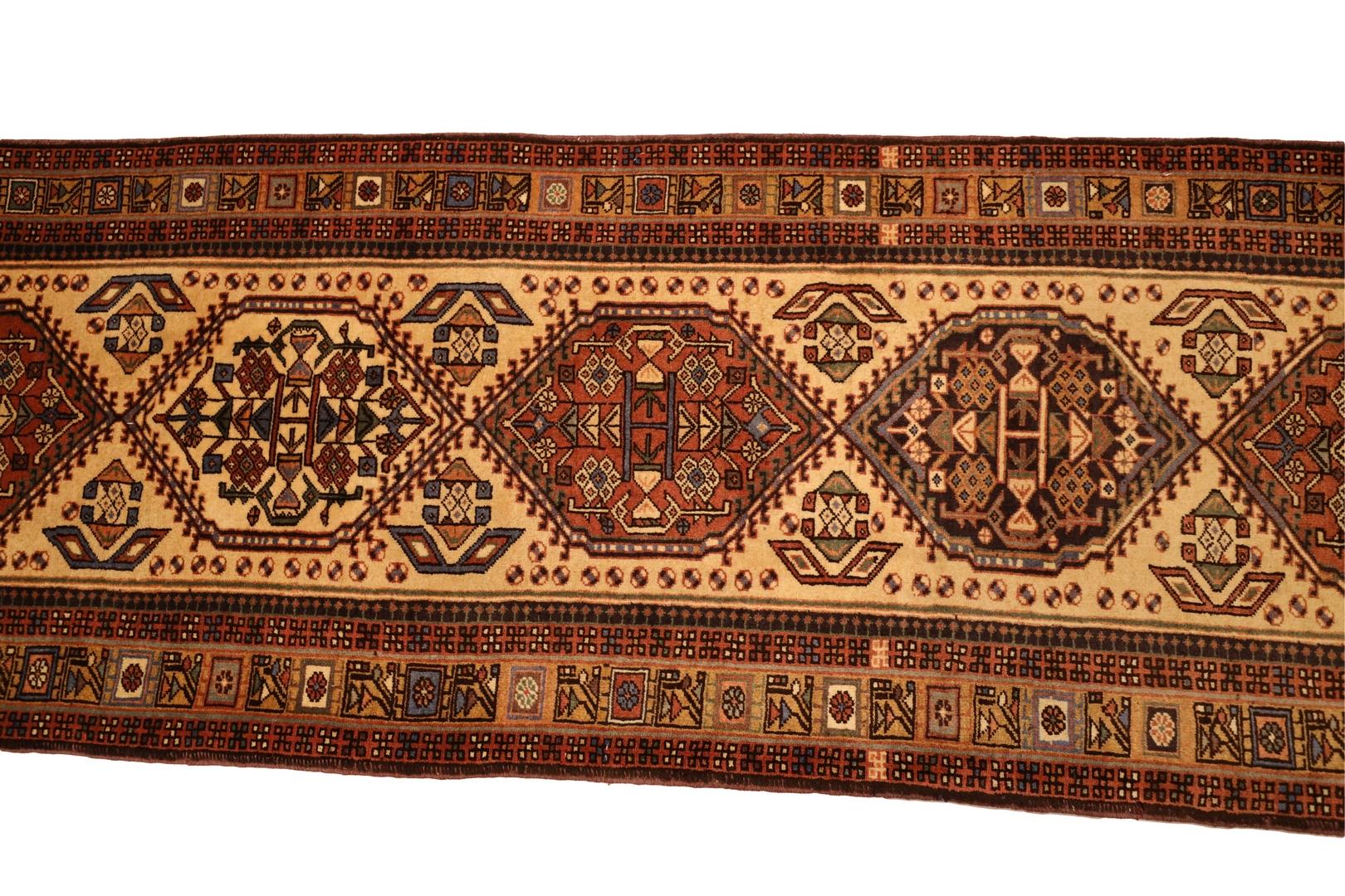 Ardabil Vintage-Läufer, Twin-Pair - 2'7