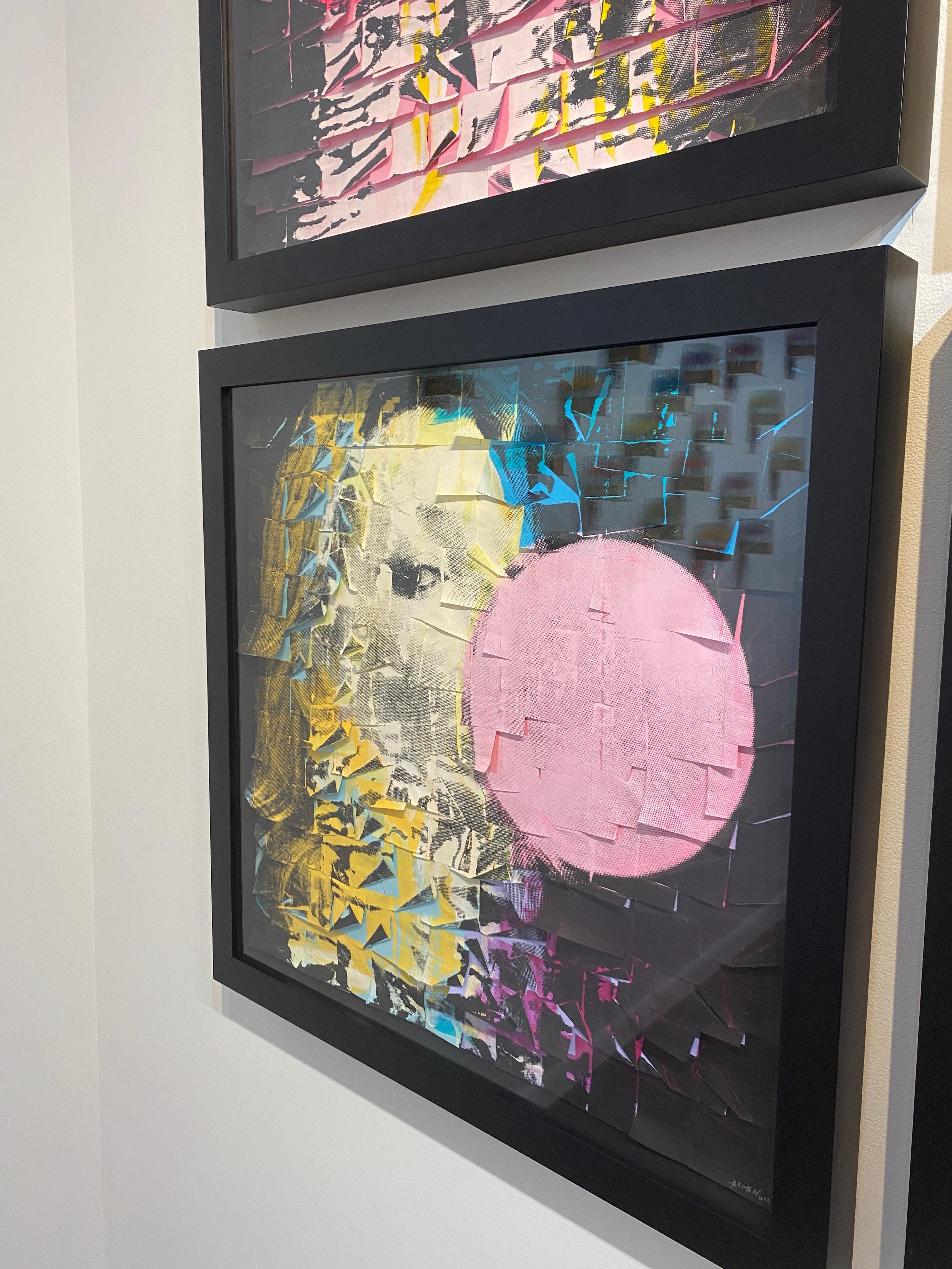 Pantone Balloon 4 - Black Portrait Painting by Ardan Ozmenoglu