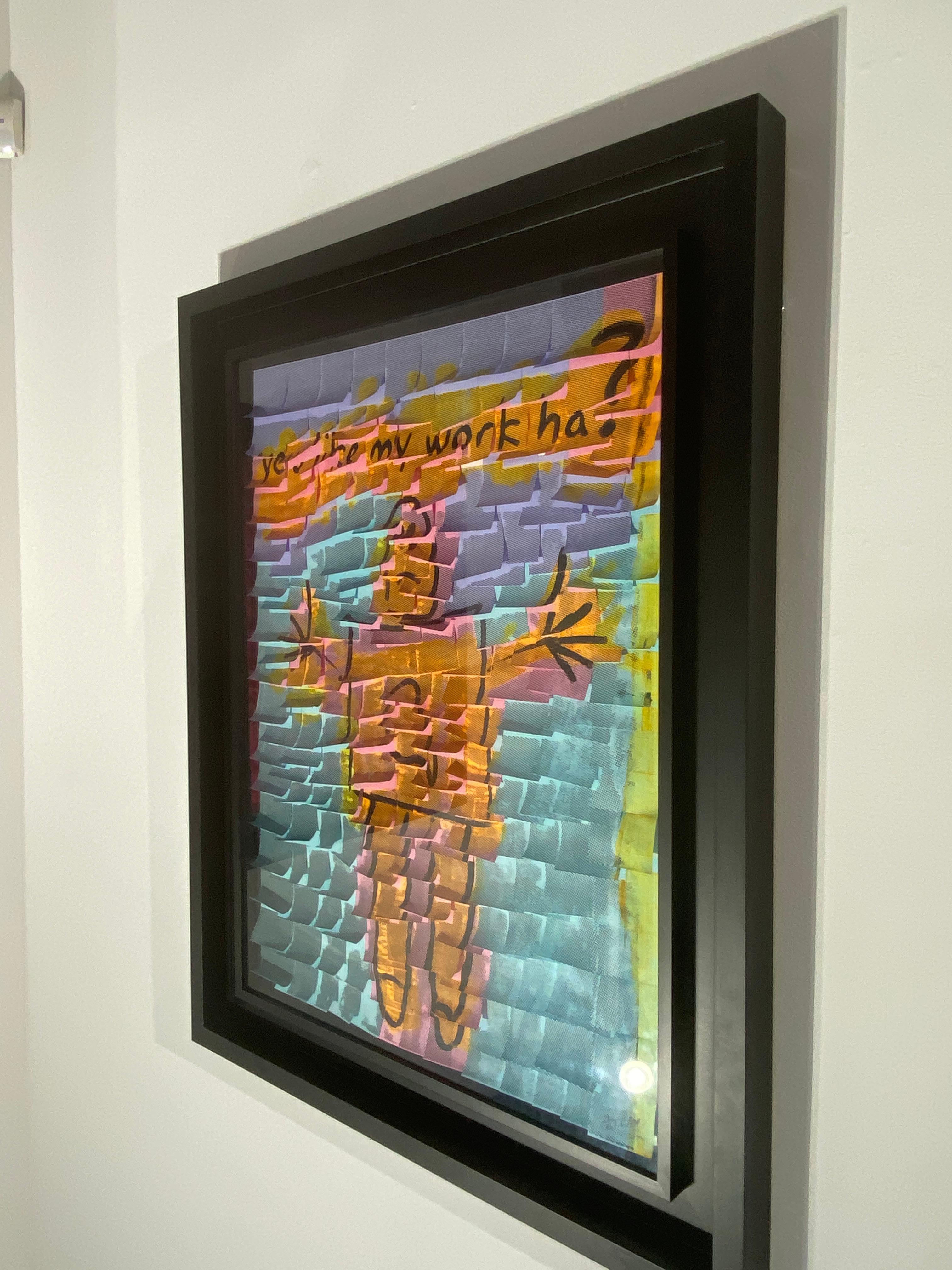 Vous aimez mon travail ? (Orange) - Contemporain Painting par Ardan Ozmenoglu