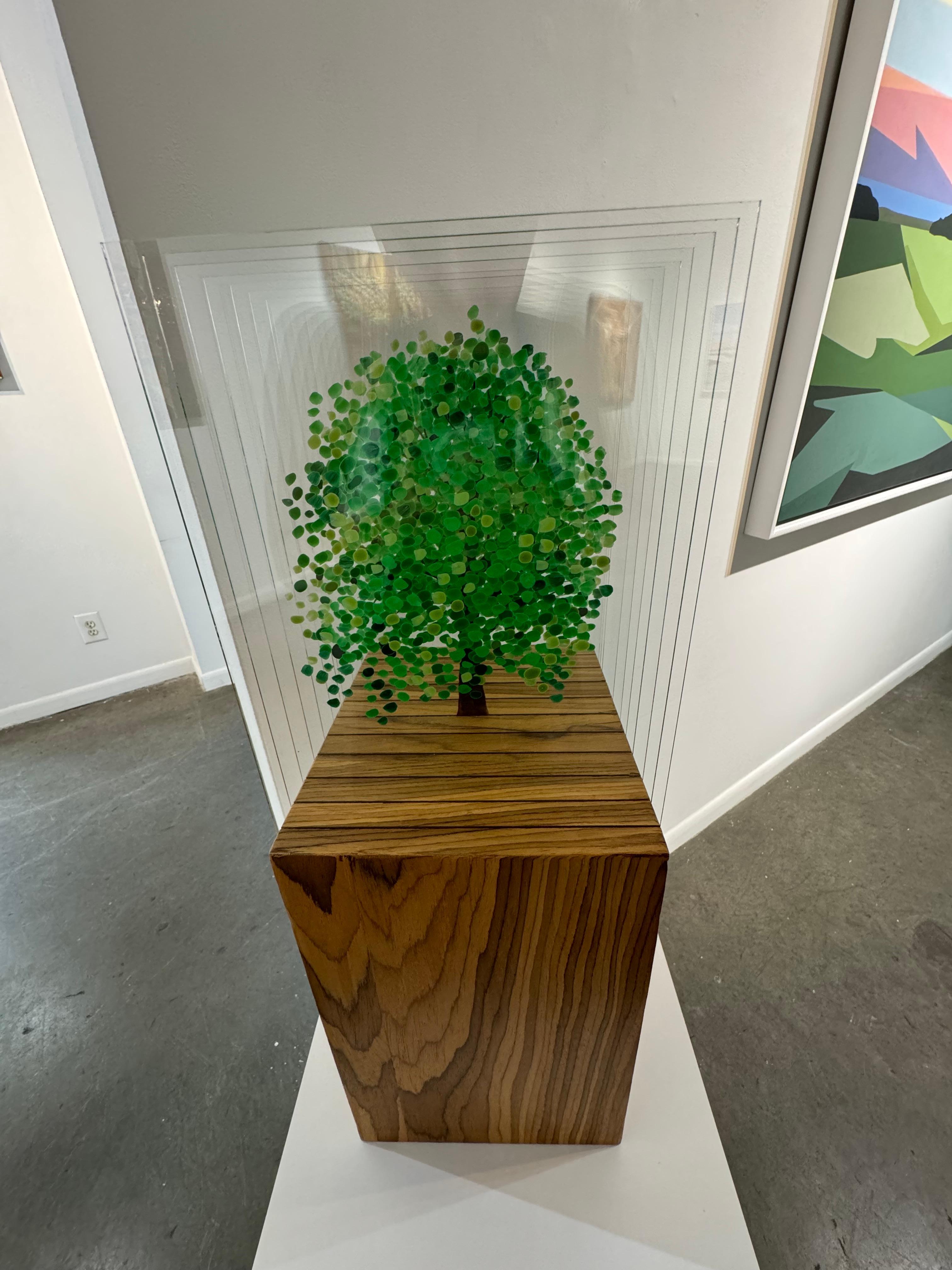 Green Tree A - Sculpture by Ardan Özmenoğlu