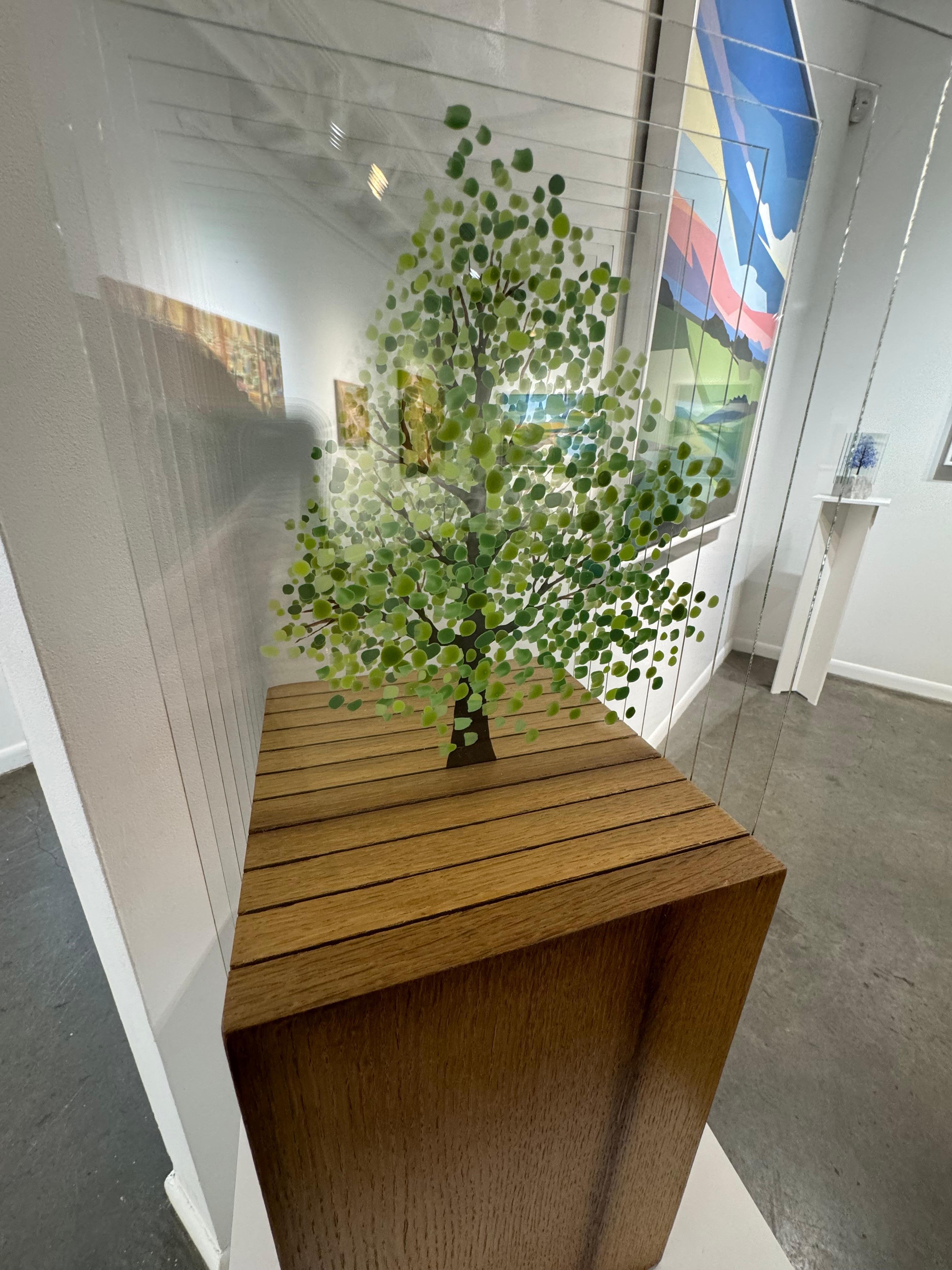 Grüner Baum B (Abstrakt), Sculpture, von Ardan Özmenoğlu