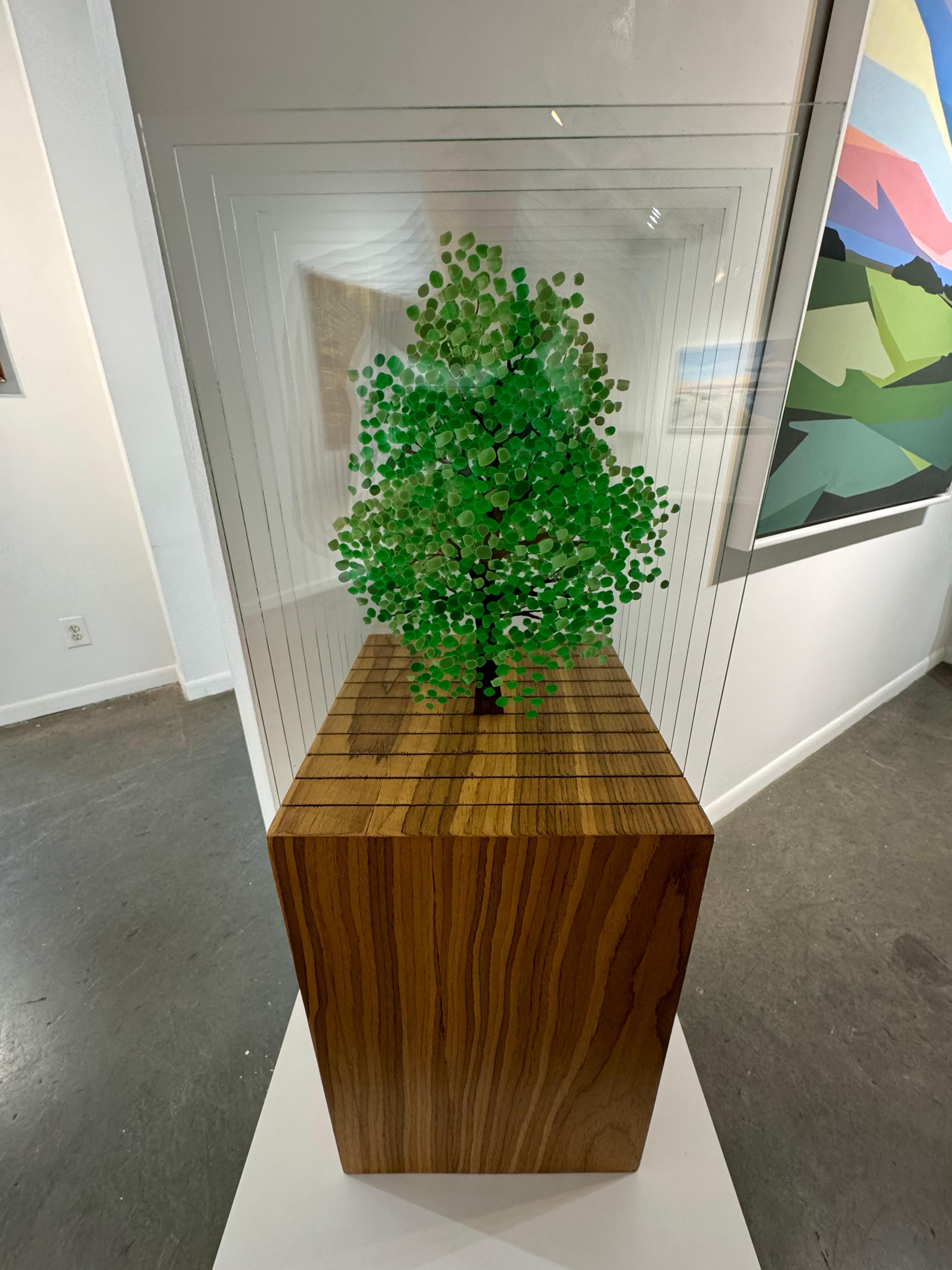 Green Tree C - Sculpture by Ardan Özmenoğlu