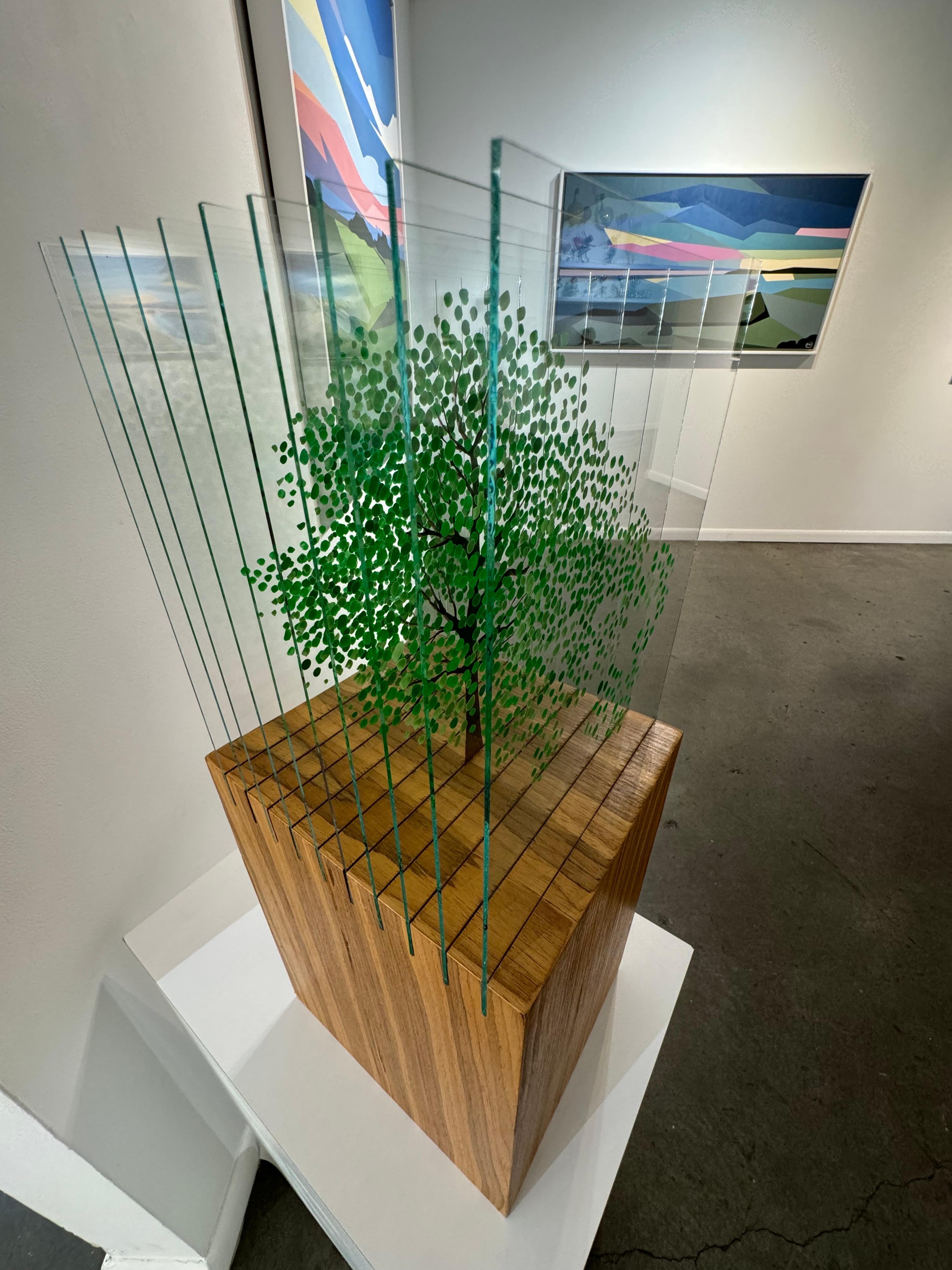 Green Tree C - Abstract Sculpture by Ardan Özmenoğlu