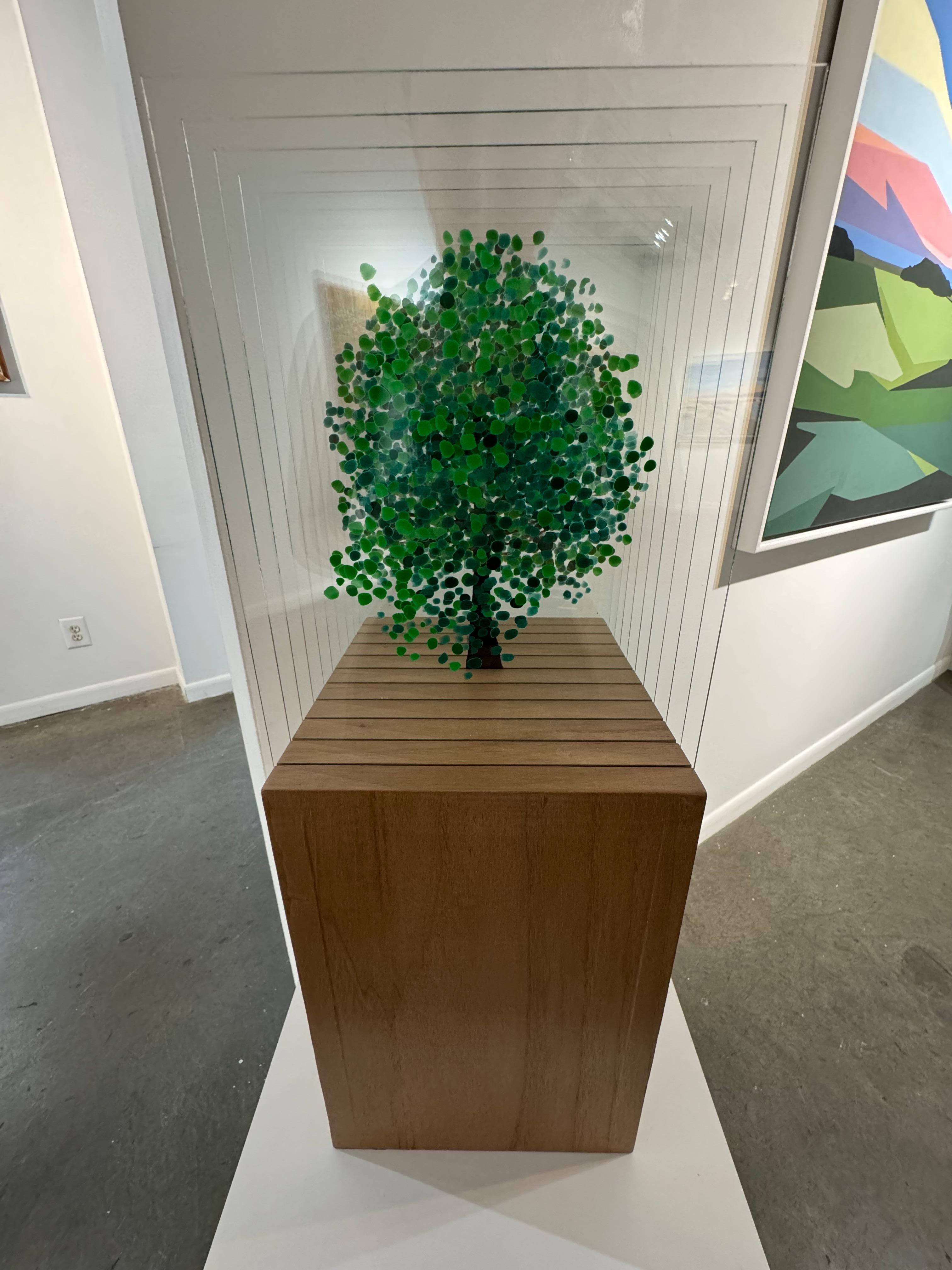 Green Tree D - Sculpture by Ardan Özmenoğlu