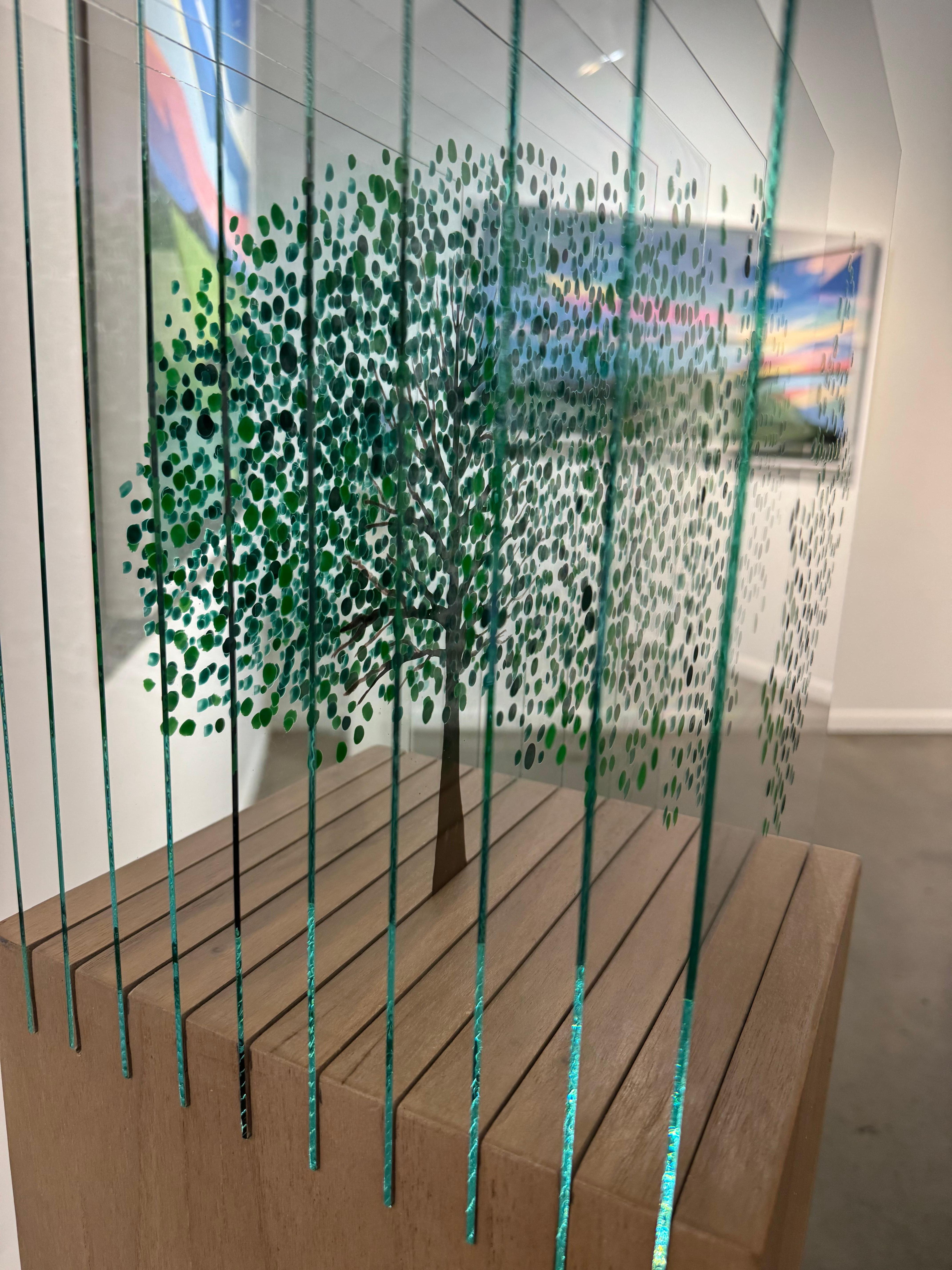 Green Tree D - Gray Still-Life Sculpture by Ardan Özmenoğlu