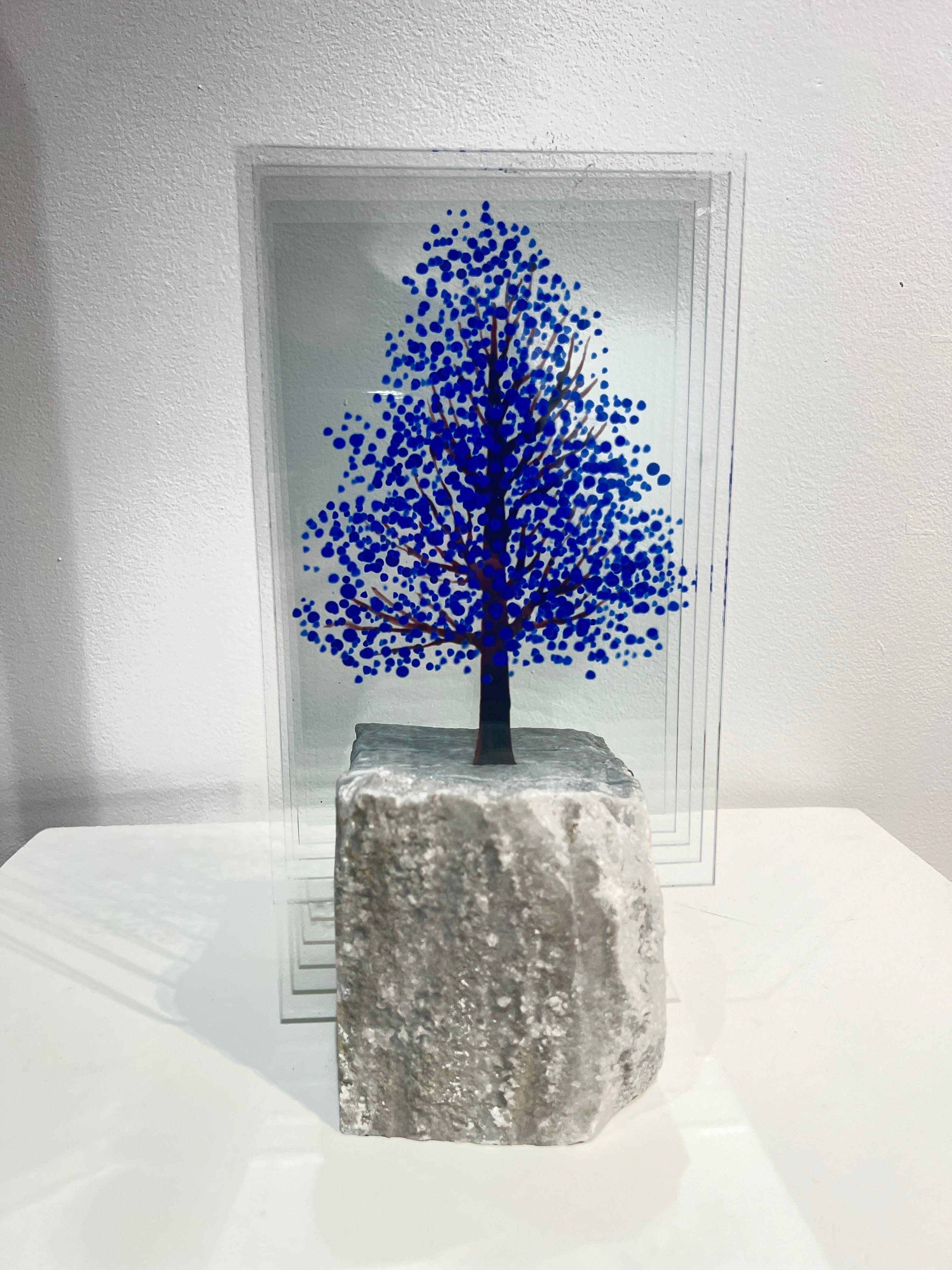 Ardan Özmenoğlu Still-Life Sculpture - Marble Blue Pine Tree