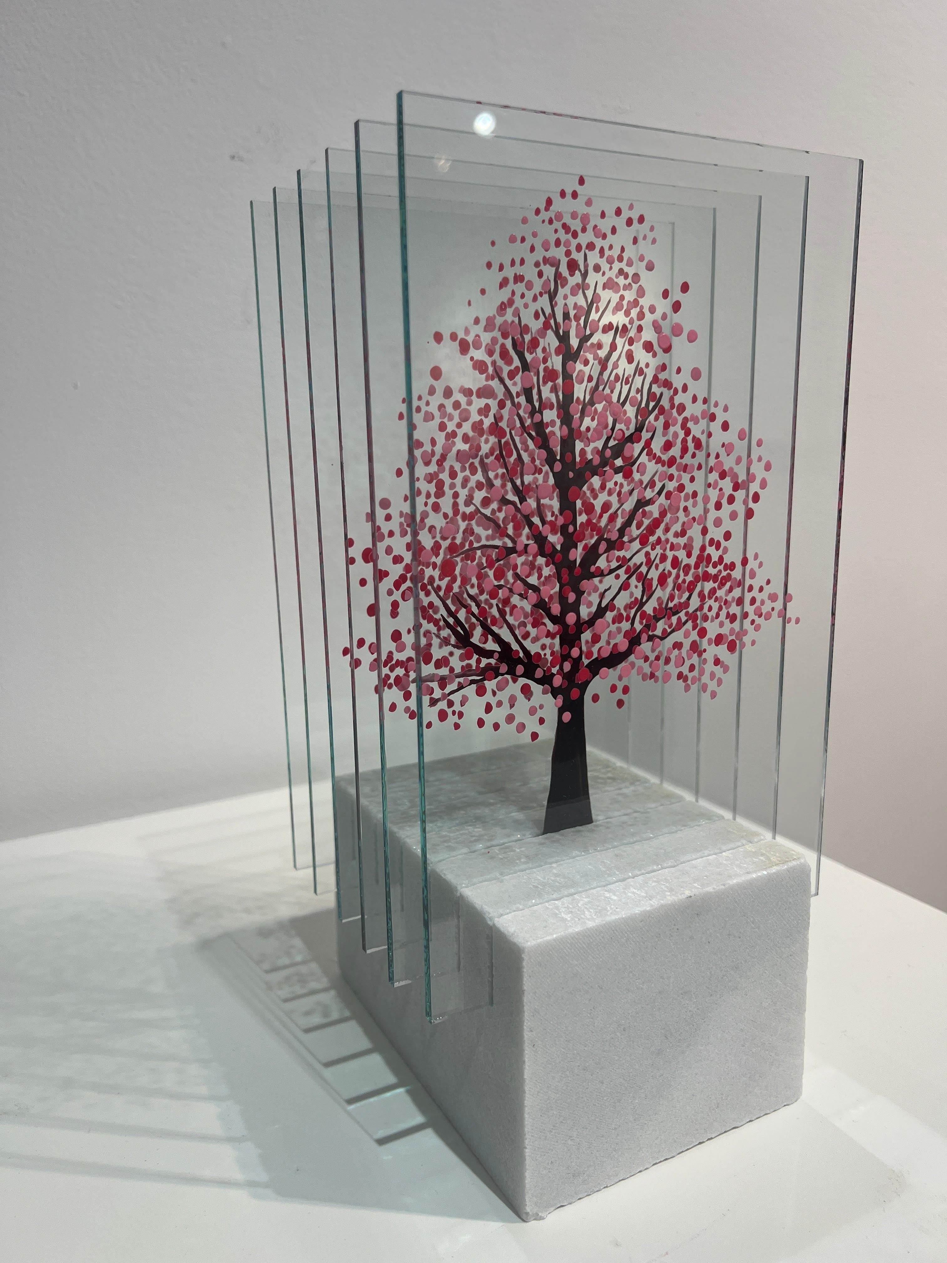 Marble Cherry Blossom - Sculpture by Ardan Özmenoğlu