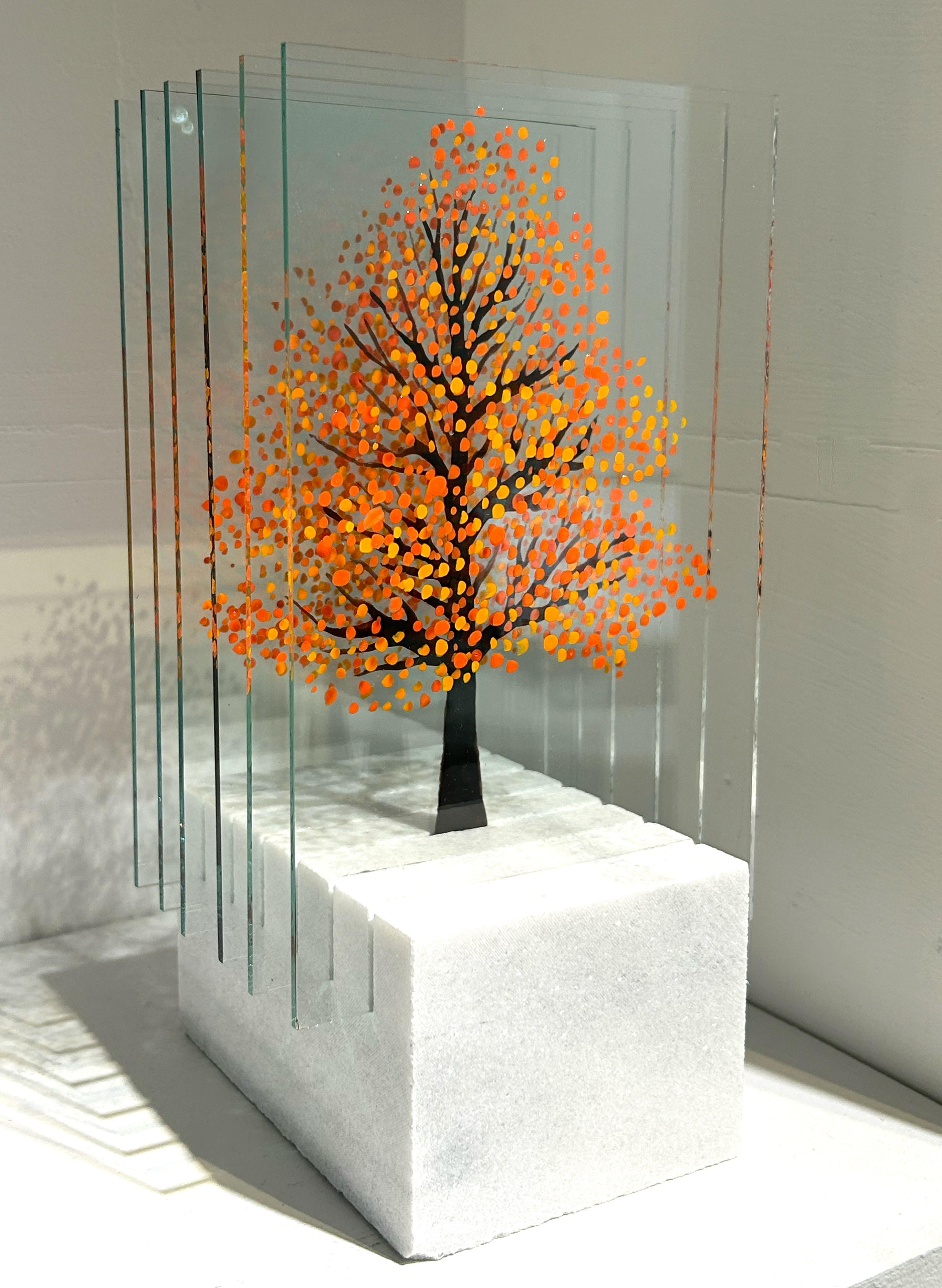Orange denken – Sculpture von Ardan Özmenoğlu