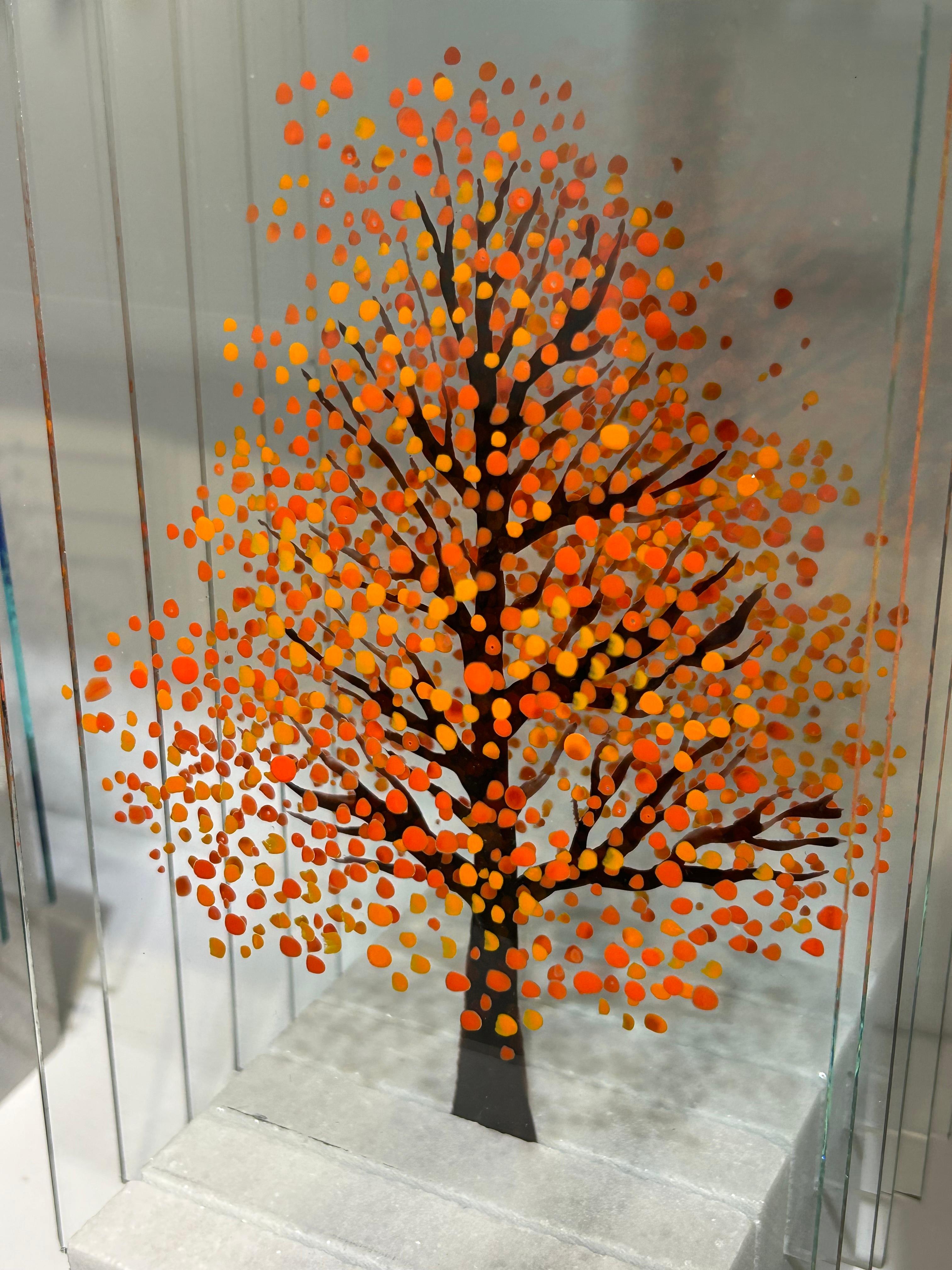 Orange denken (Abstrakt), Sculpture, von Ardan Özmenoğlu