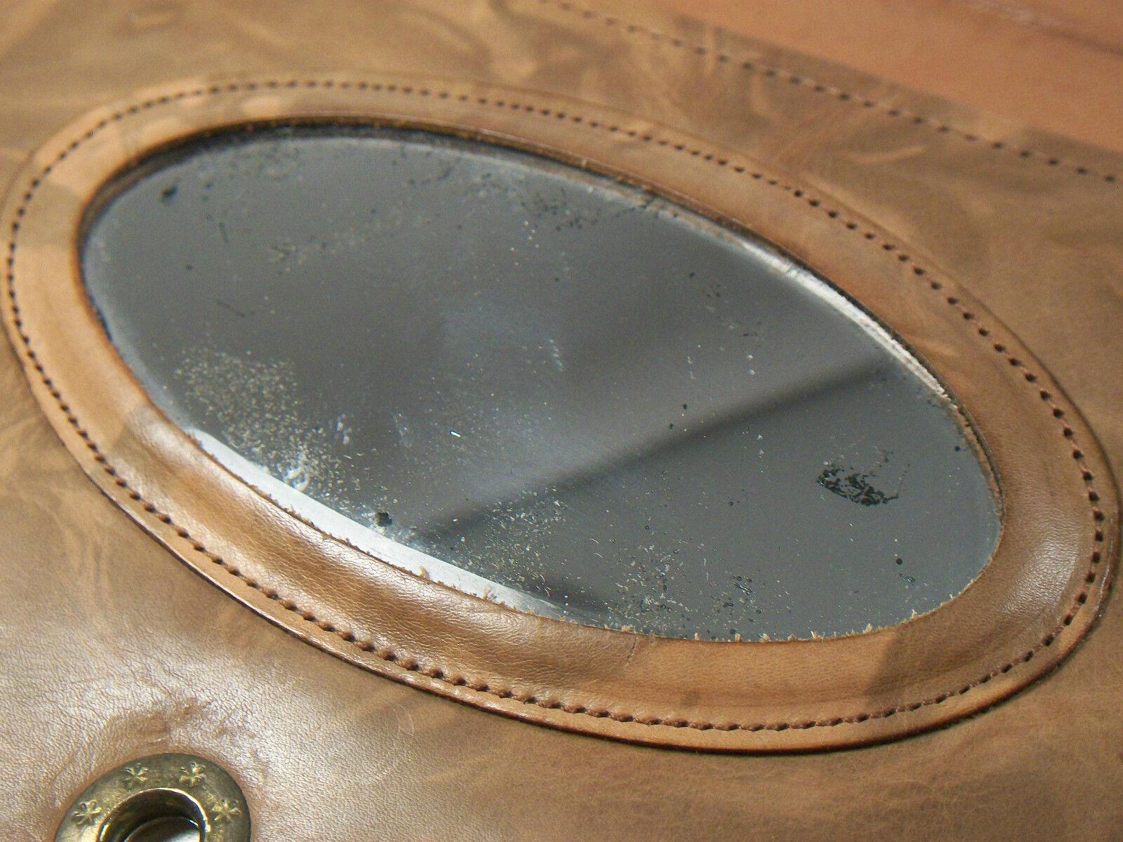 ARDEN FOREST – Vintage-Clutch aus bearbeitetem Leder mit Peitschenstichkante – ca. 1930er Jahre im Angebot 3