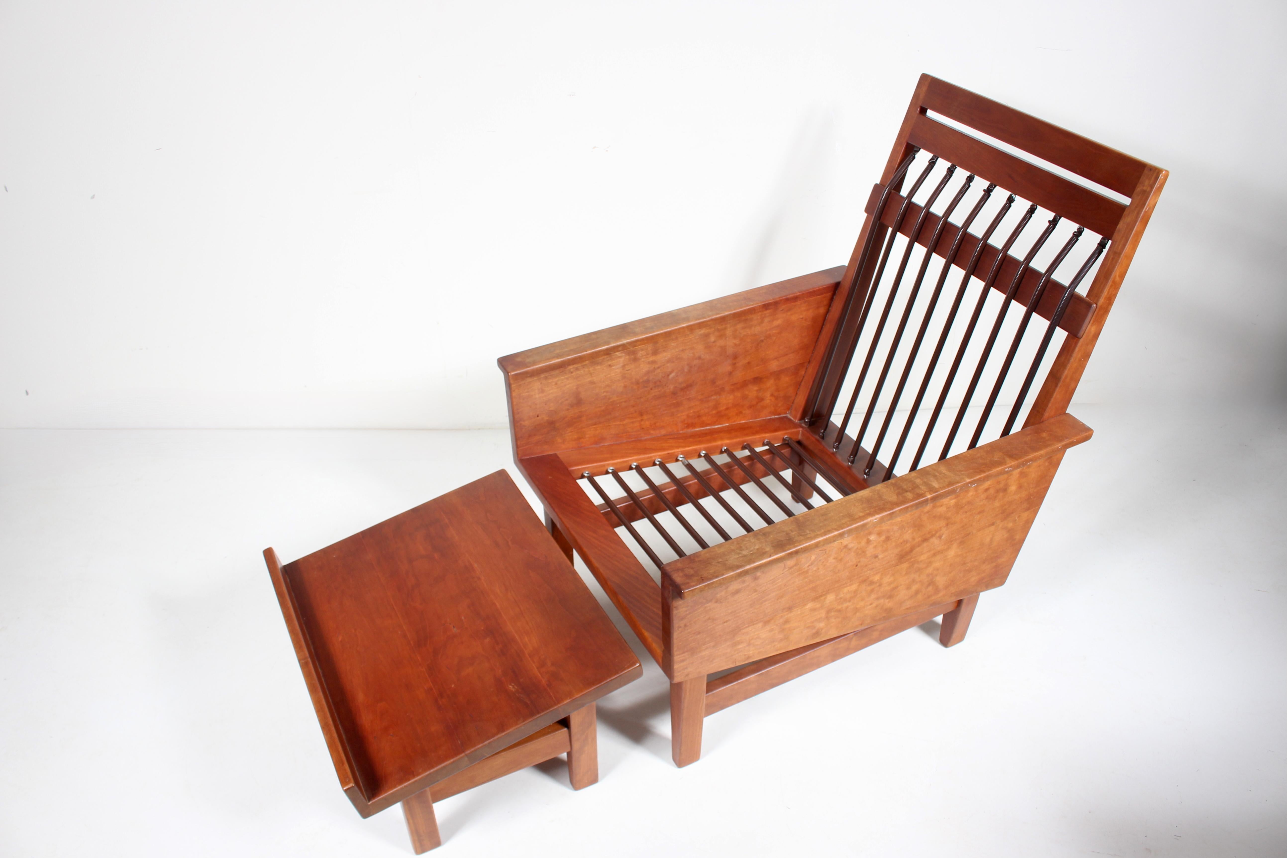 Ensemble chaise longue et pouf à dossier haut et coussiné Arden Riddle, 1969 en vente 1