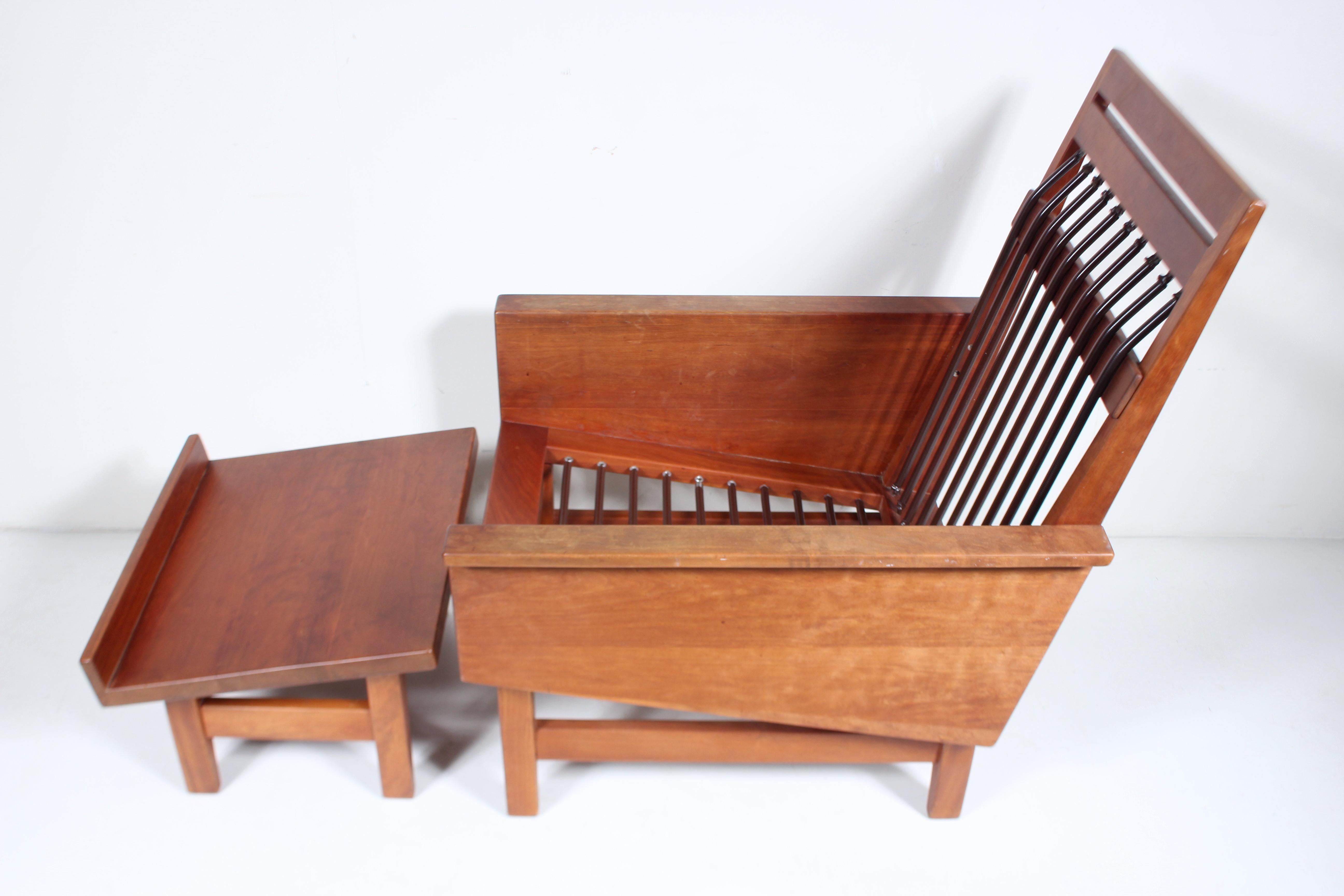 Ensemble chaise longue et pouf à dossier haut et coussiné Arden Riddle, 1969 en vente 2