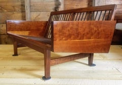 Arden Riddle Handcrafted Walnut Settee, 1971