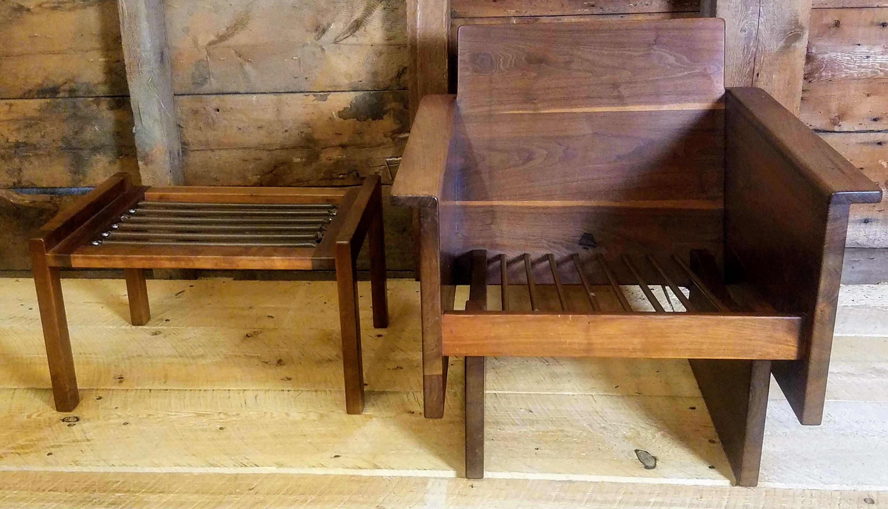 Arden Riddle Lounge Chair and Ottoman Studio Craft, 1979 1