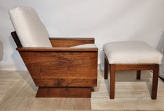 Arden Riddle Lounge Chair and Ottoman Studio Craft, 1979