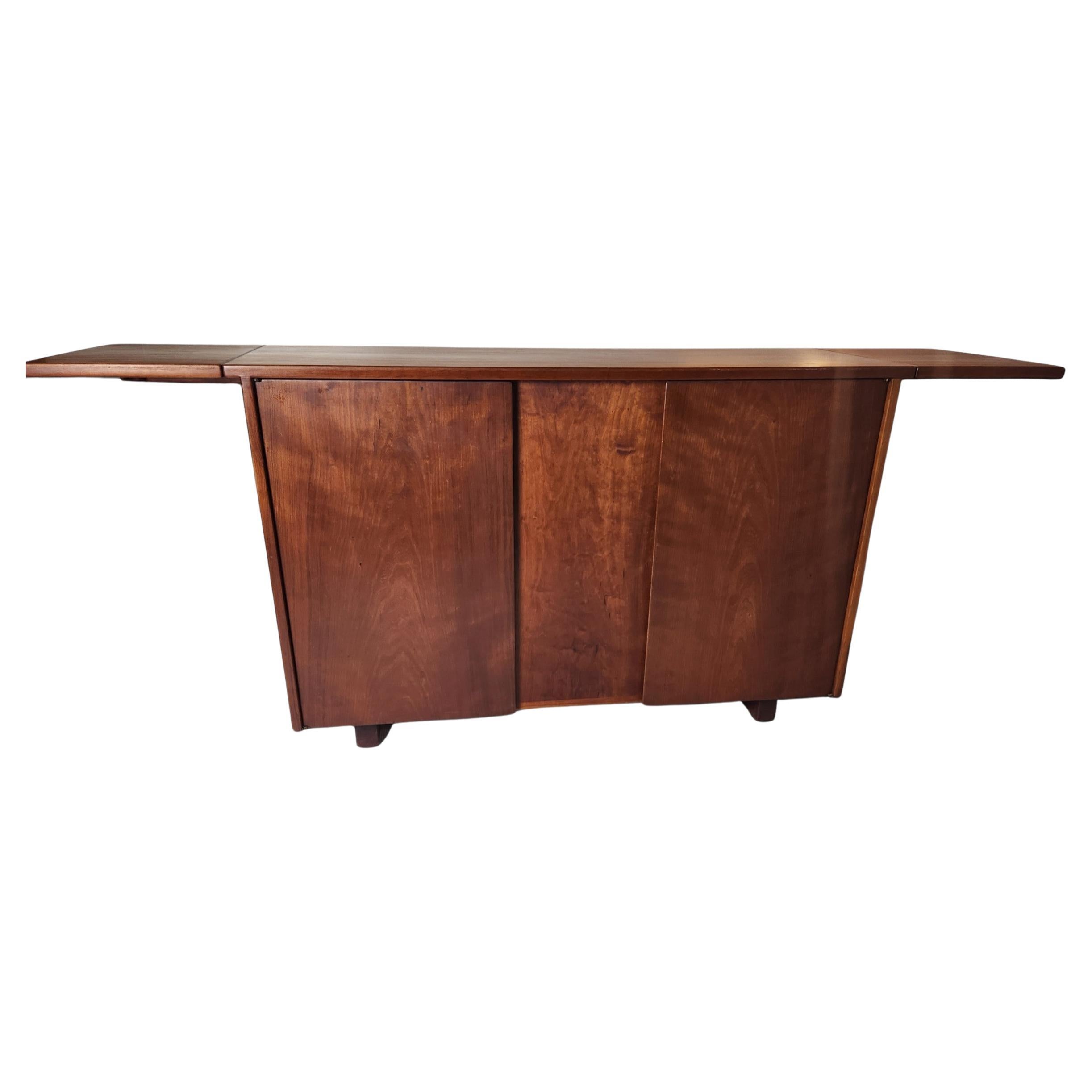 Arden Riddle Studio Craft Unique Storage Cabinet Cherry 1966 For Sale