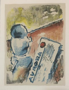 Caffè / Café -  Litografía de Ardengo Soffici - Años 60