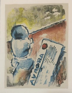 Caffè / Café -  Lithographie d'Ardengo Soffici - Années 1960