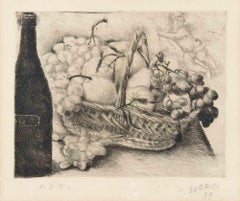 Untitled - Original Drypoint by A. Soffici - 1939