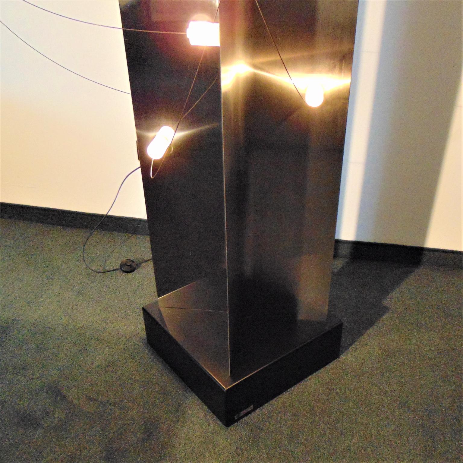 ARDITI BT4 1972 Lámpara Radical, Acabado en Acero Original, Luces Móviles en venta 5