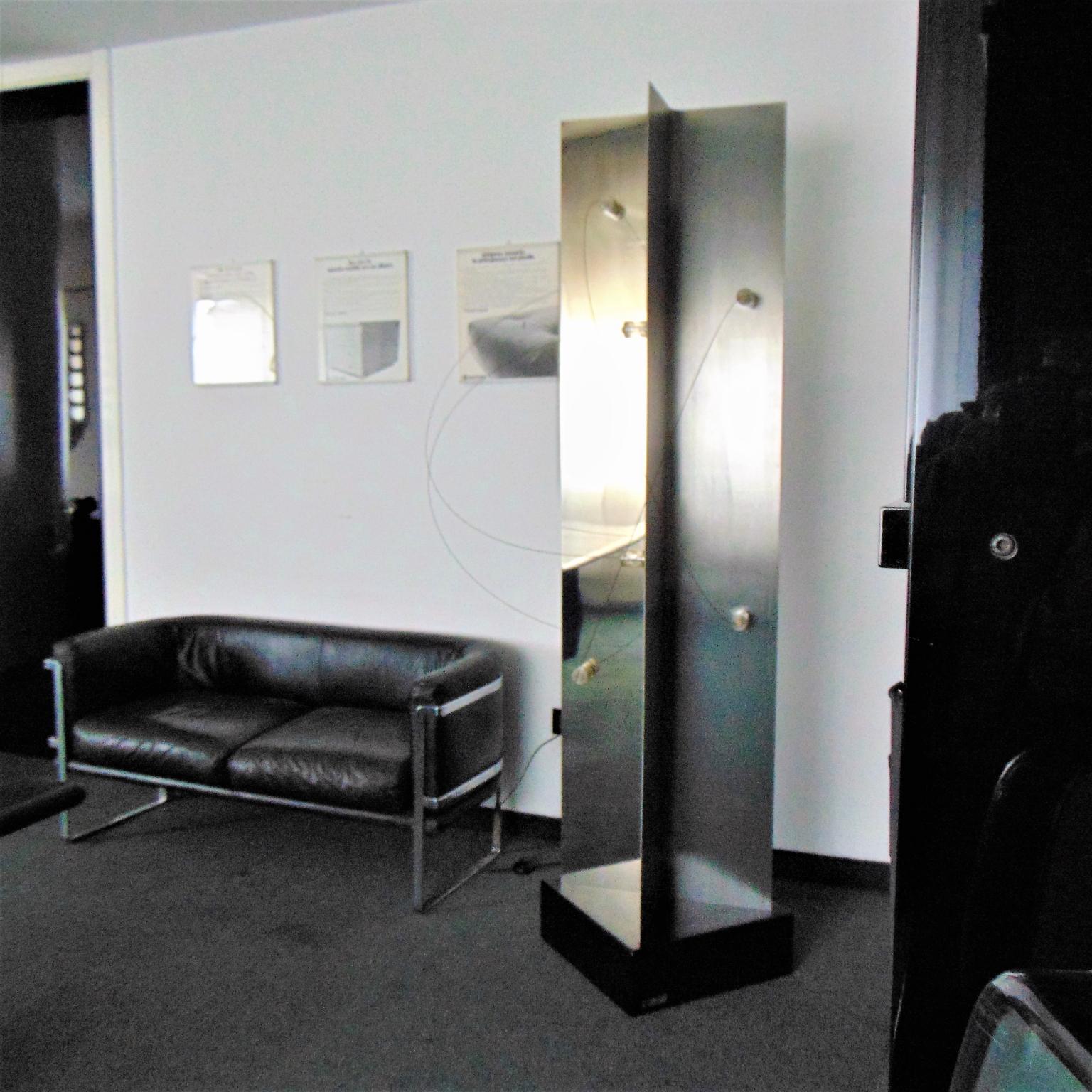 ARDITI BT4 1972 Lámpara Radical, Acabado en Acero Original, Luces Móviles en venta 7