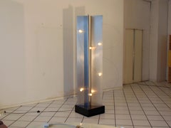 ARDITI BT4 1972 Radical Lamp, Steel and Lucite, Movable Lights, Sormani Nucleo