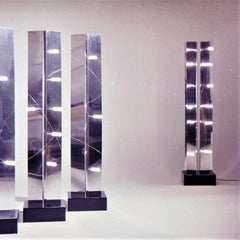 A.R.D.I.T.I. Chromed Steel Floor Lamp BT4 Low Voltage, 1971 Sormani Nucleo Italy