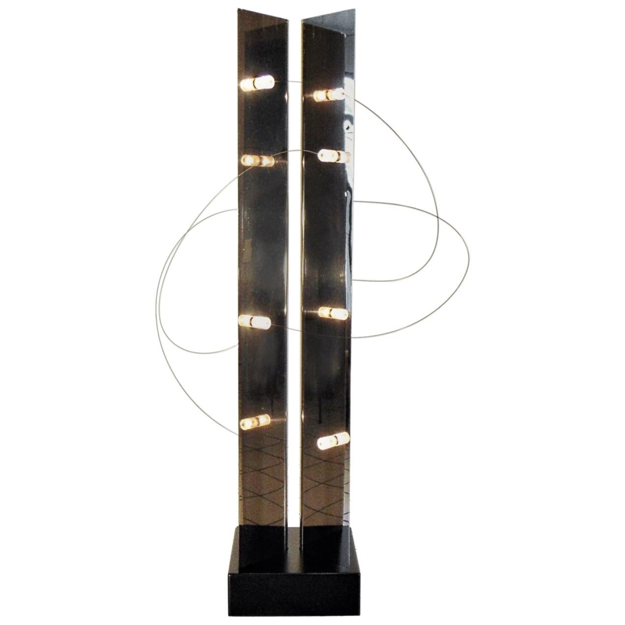 A.R.D.I.T.I. Chromed Steel Floor Lamp BT4 Low Voltage, 1971 Sormani Nucleo Italy