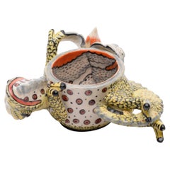 Ardmore Ceramic Chameleon Egg Cup, hand made in South Africa