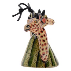 Ardmore Ceramic Giraffe Stand, hand made in South Africa