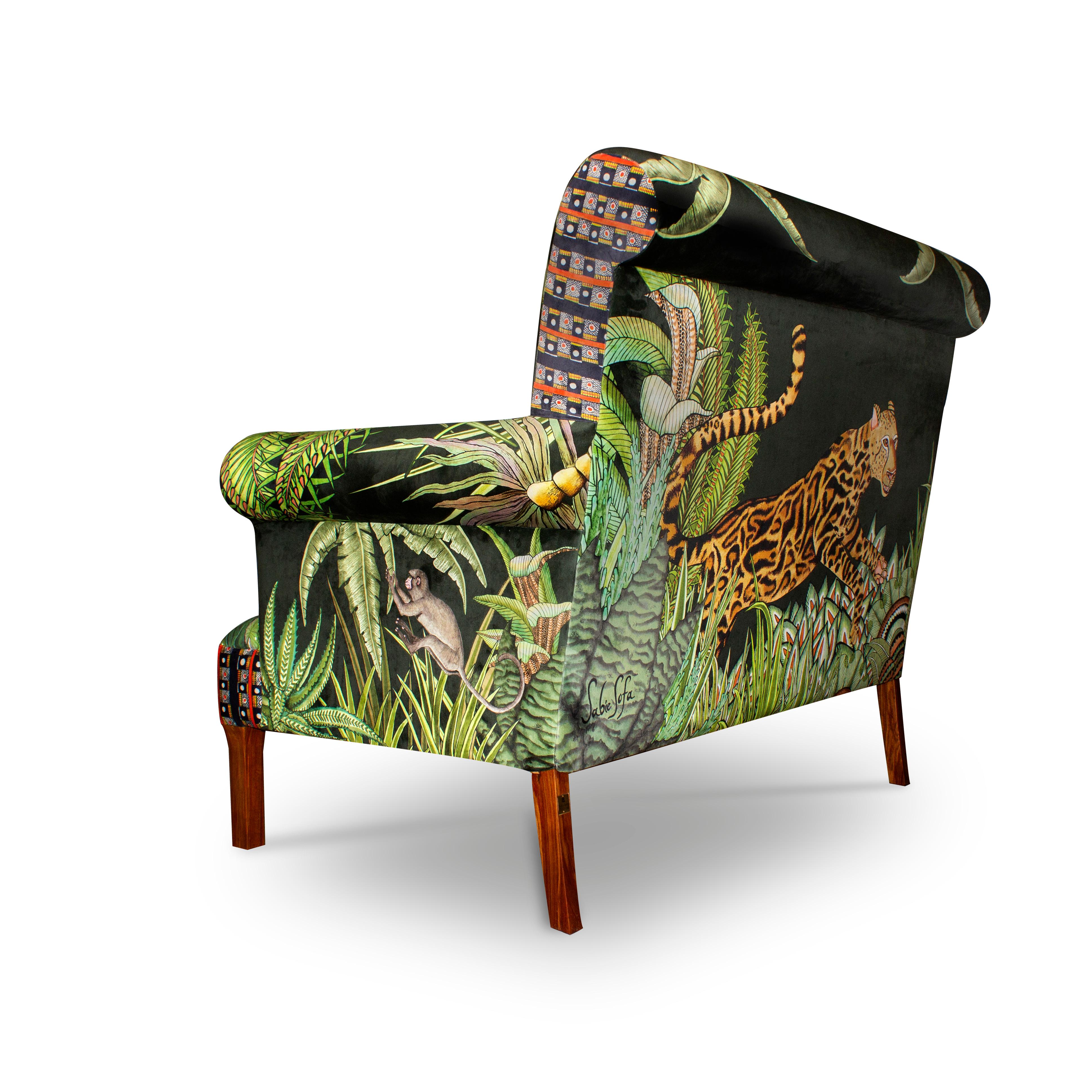 Contemporary Settee-Ardmore Sabie Limited Edition in Delta For Sale