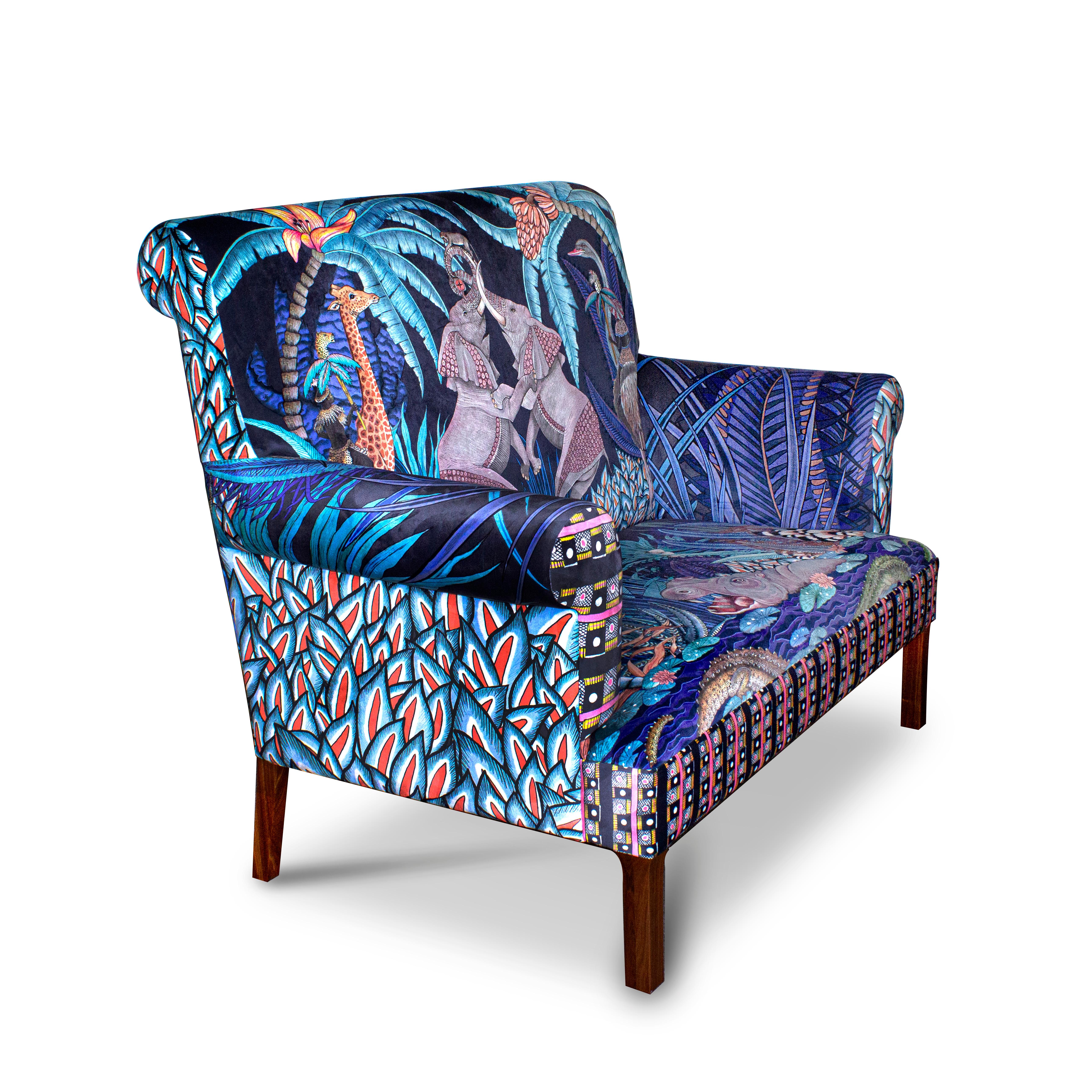 Ardmore designers have given us two signature limited edition sofas with the launch of our Sabie fabric collection 2020, that come 30 in Tanzanite and 30 in Delta, both in a rich and sensual velvet. The high backs allow allow for two to sit amongst