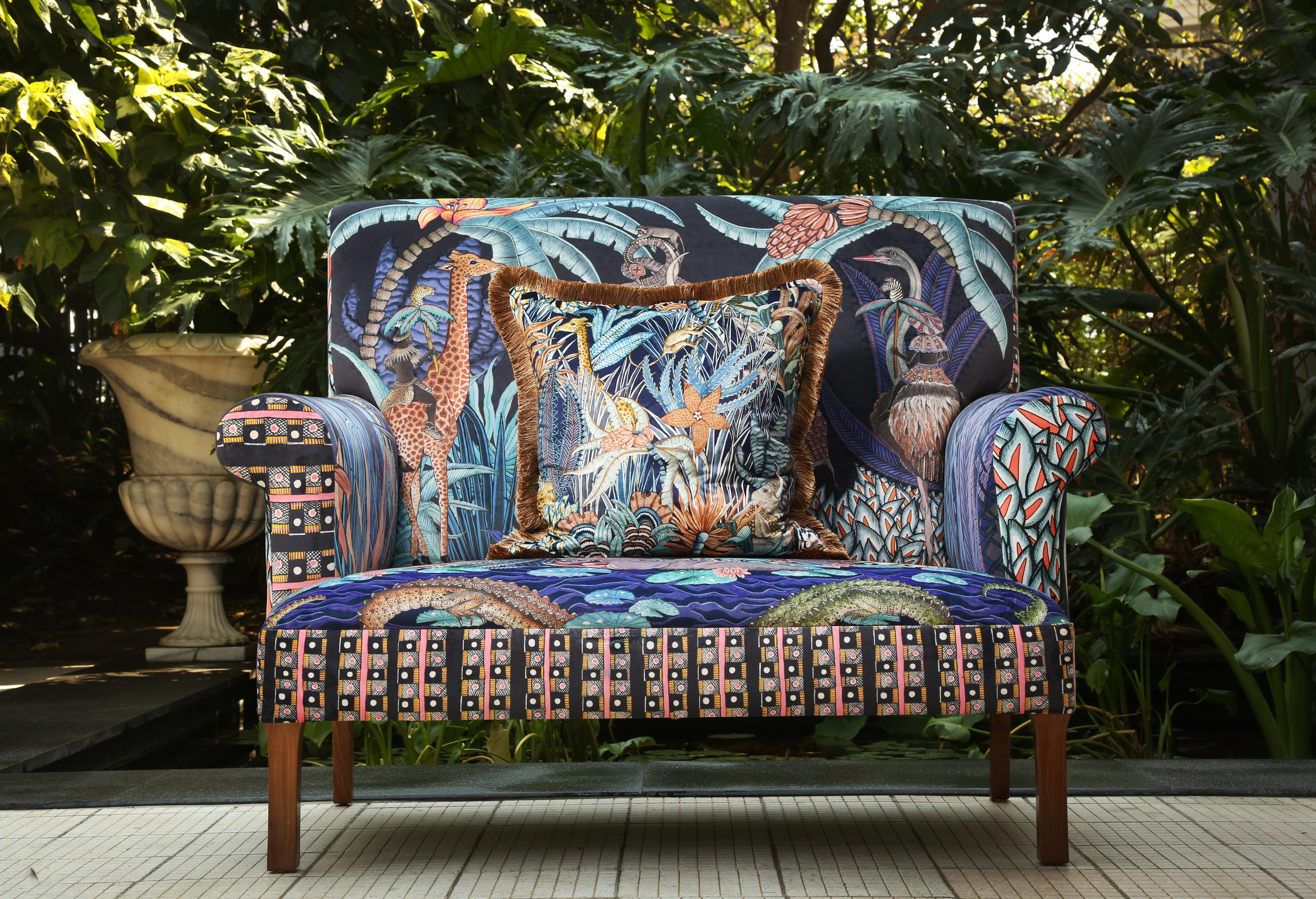 Settee -Ardmore Sabie Limited Edition in Tanzanite For Sale 1